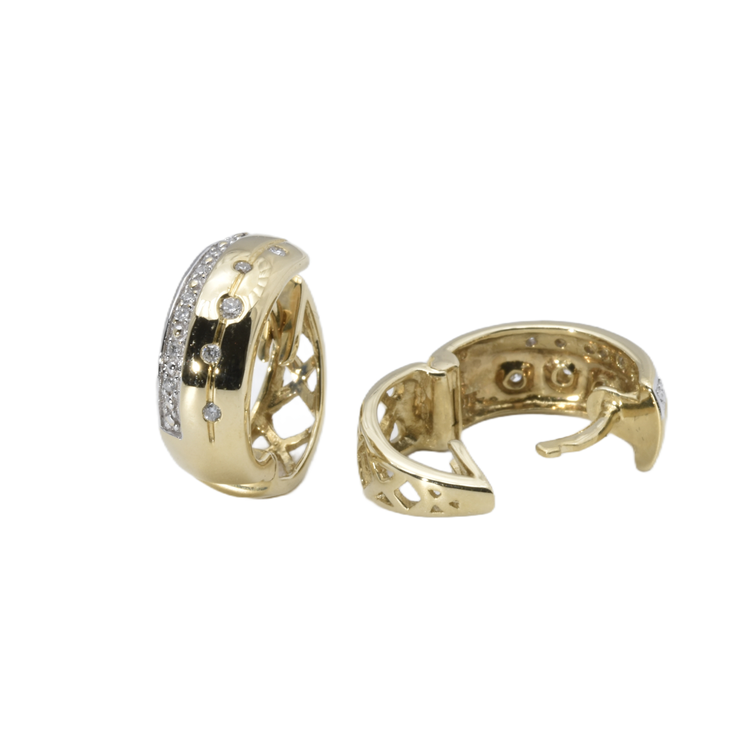 Creolen mit Diamanten