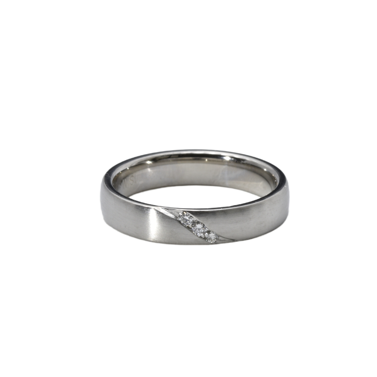Platin Ring mit Brillanten