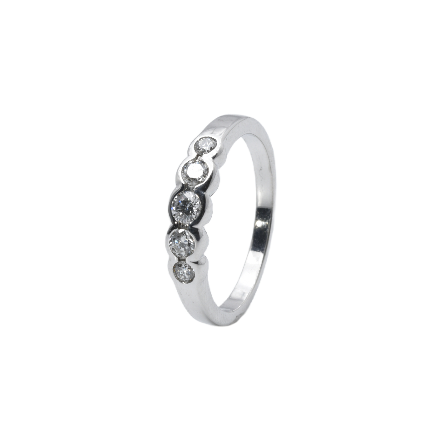 Ring mit Brillanten | 750/000 Weißgold