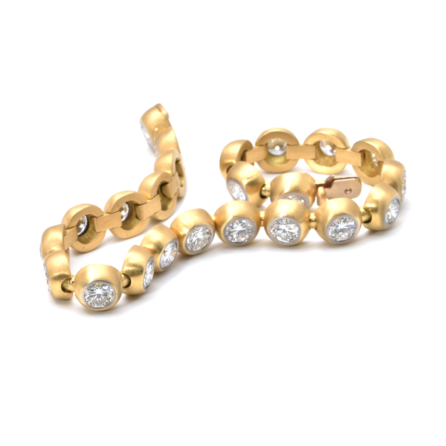 Tennisarmband | 750/000 Gold | Bicolor | Brillanten