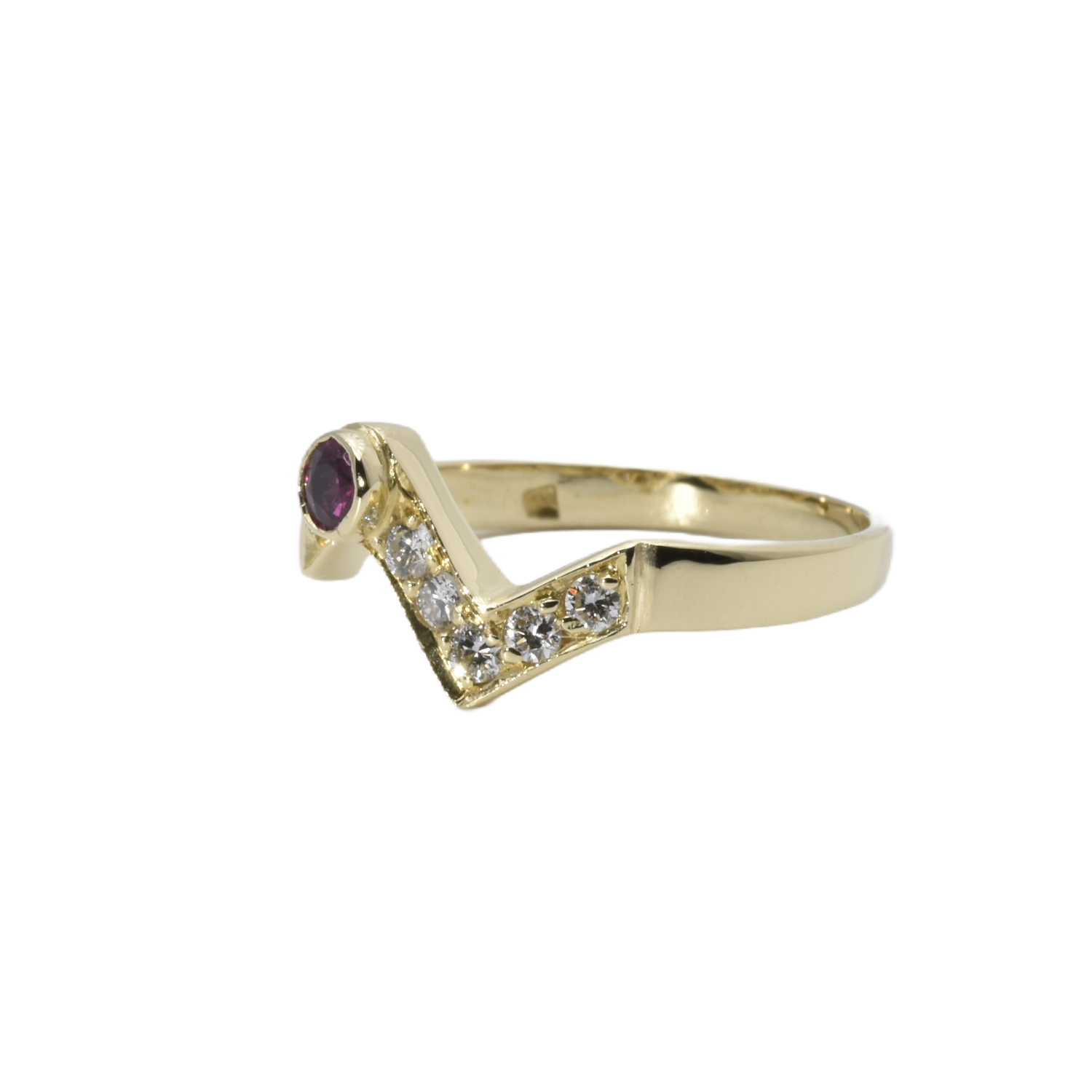 Ring mit Brillanten und Turmalin