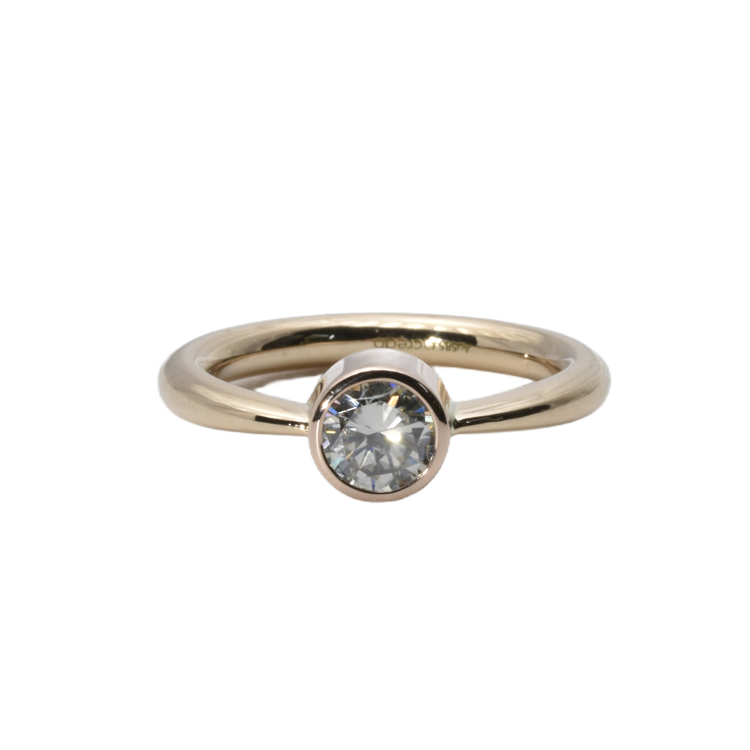 Solitär-Ring mit Moissanite