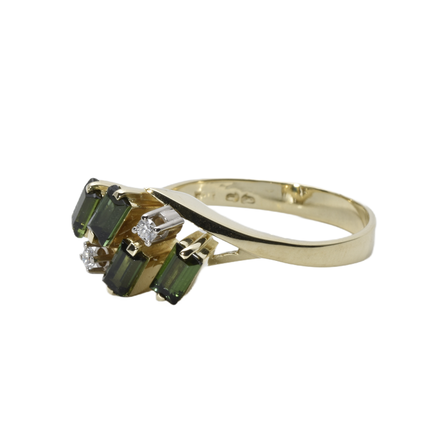 Ring mit Tsavorite und Brillanten