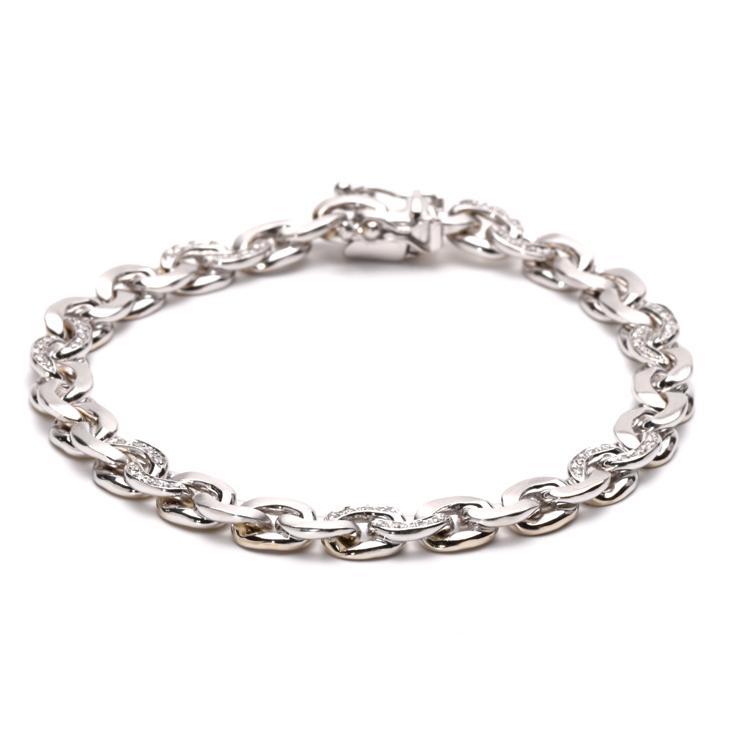 Armband | 585/000 Weißgold | Diamanten