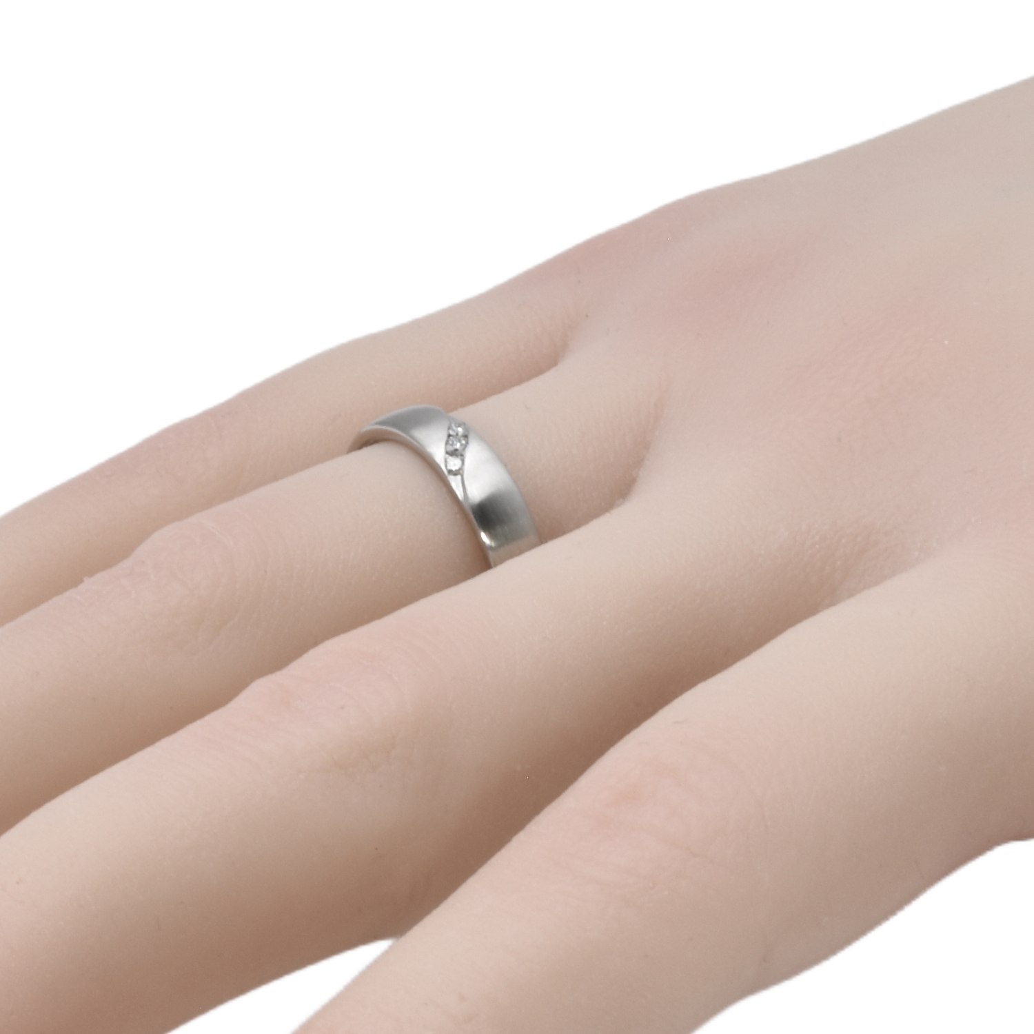 Platin Ring mit Brillanten
