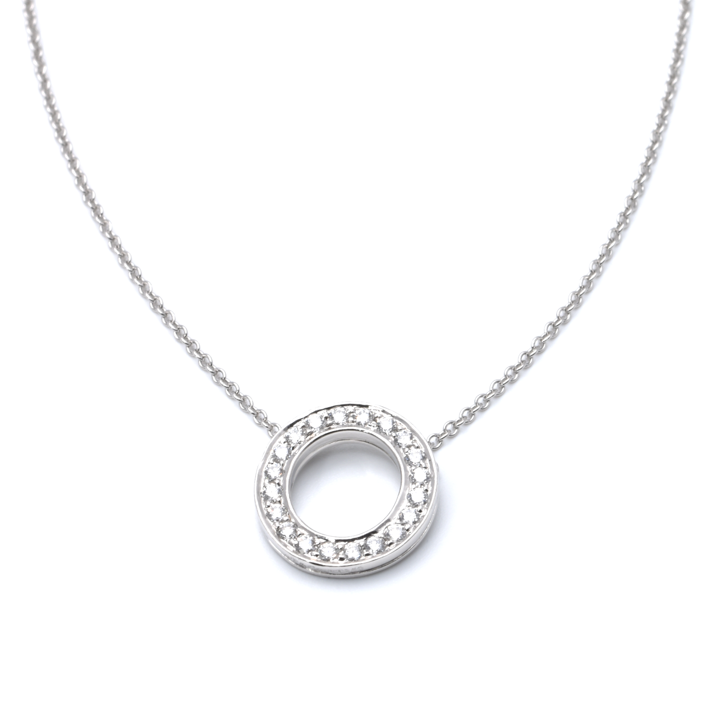 Kette mit Anhänger | 950/000 Platin | Tiffany & Co. | Brillanten