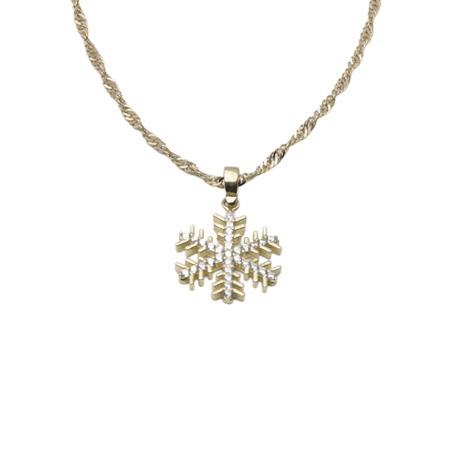 Kette mit Anhänger Schneeflocke