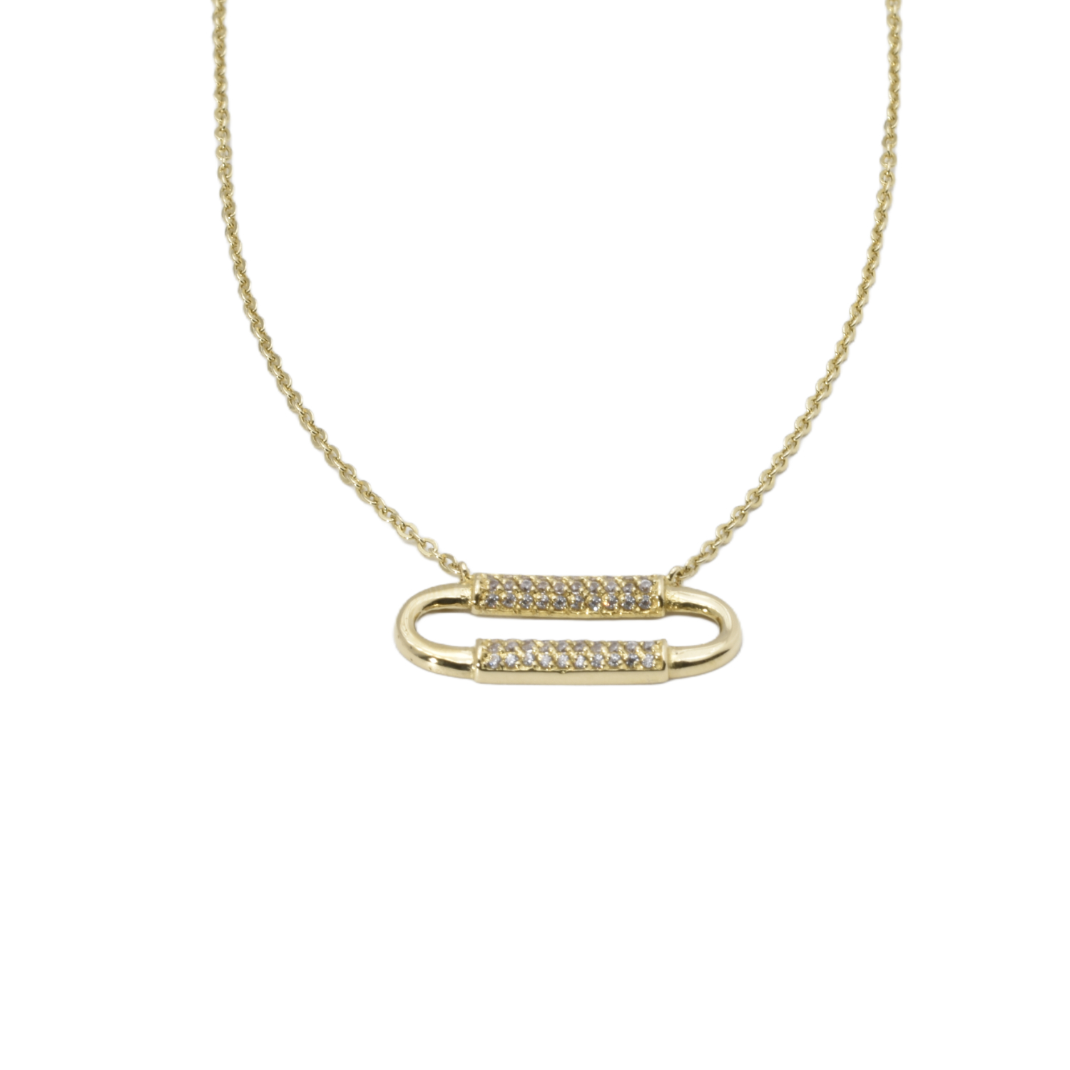 Collier mit Anhänger und Zirkonia