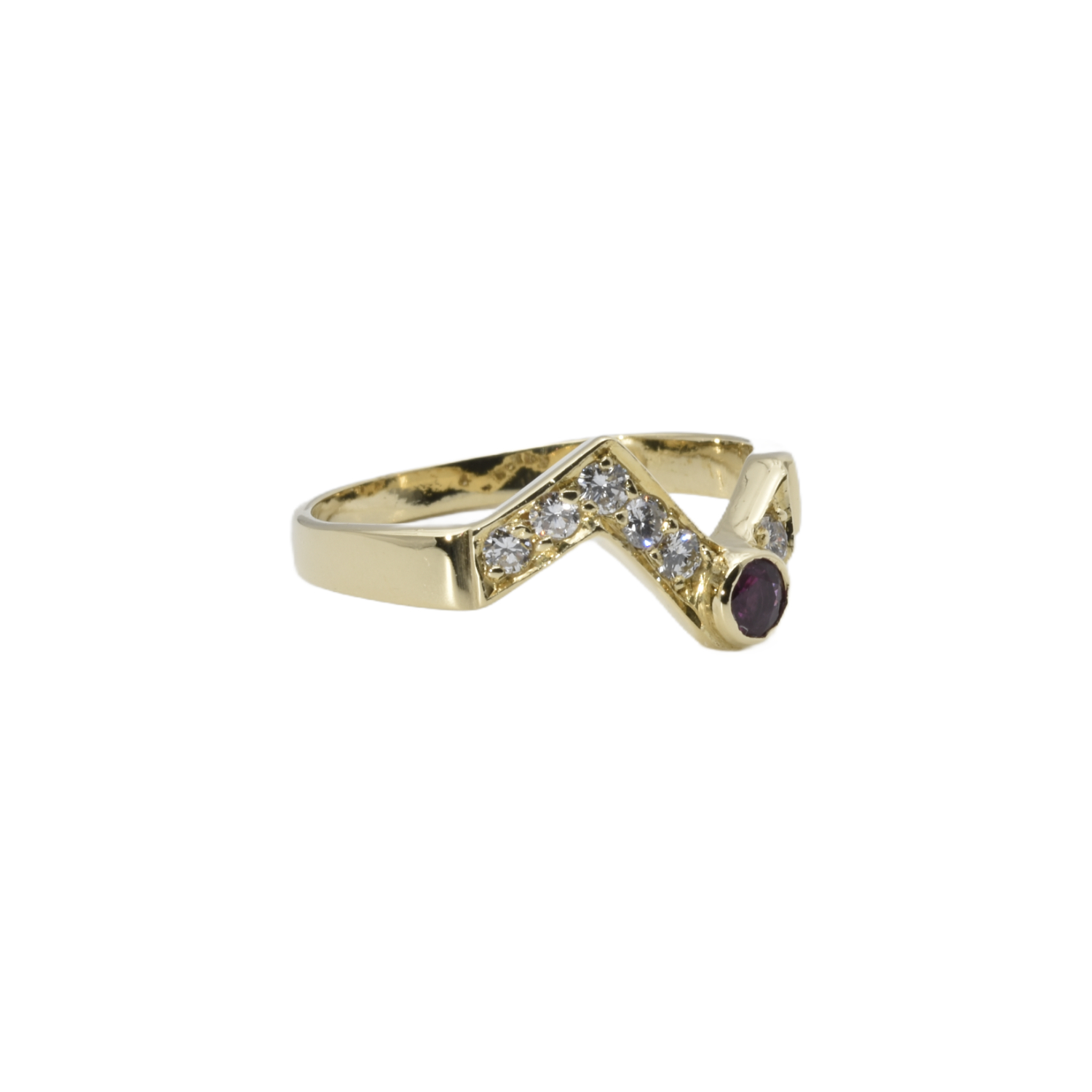 Ring mit Brillanten und Turmalin