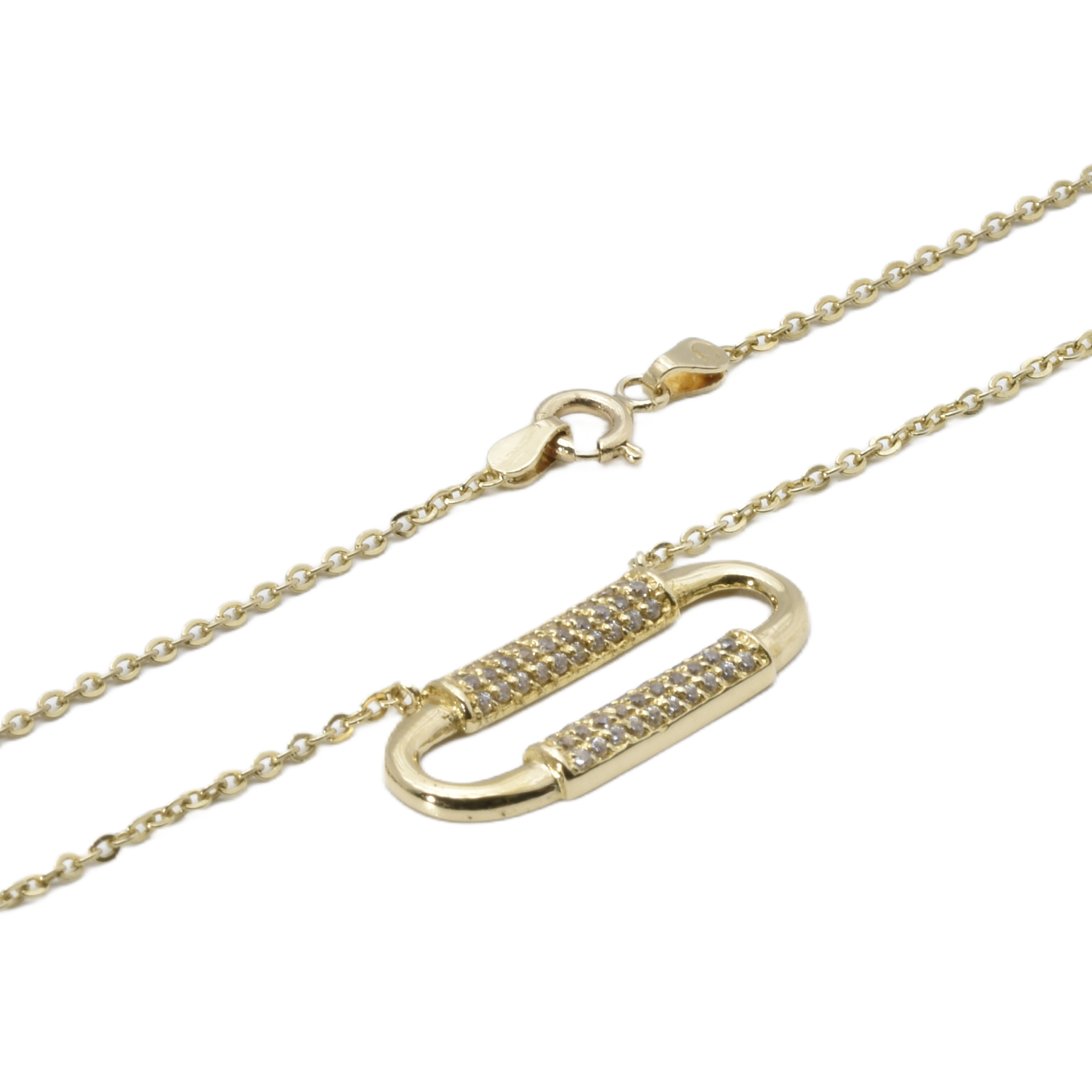 Collier mit Anhänger und Zirkonia