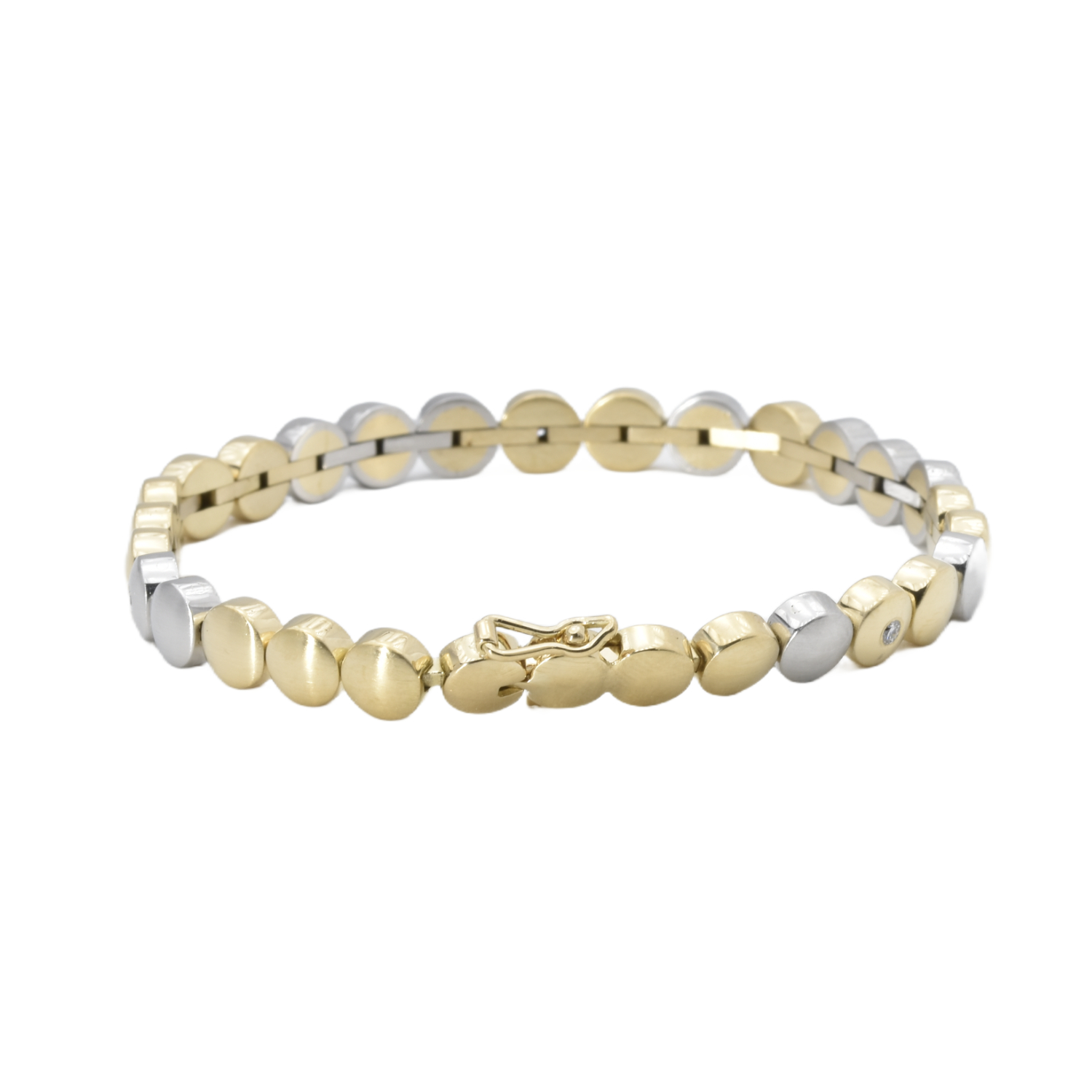 Armband Gelbgold & Platin mit Brillanten