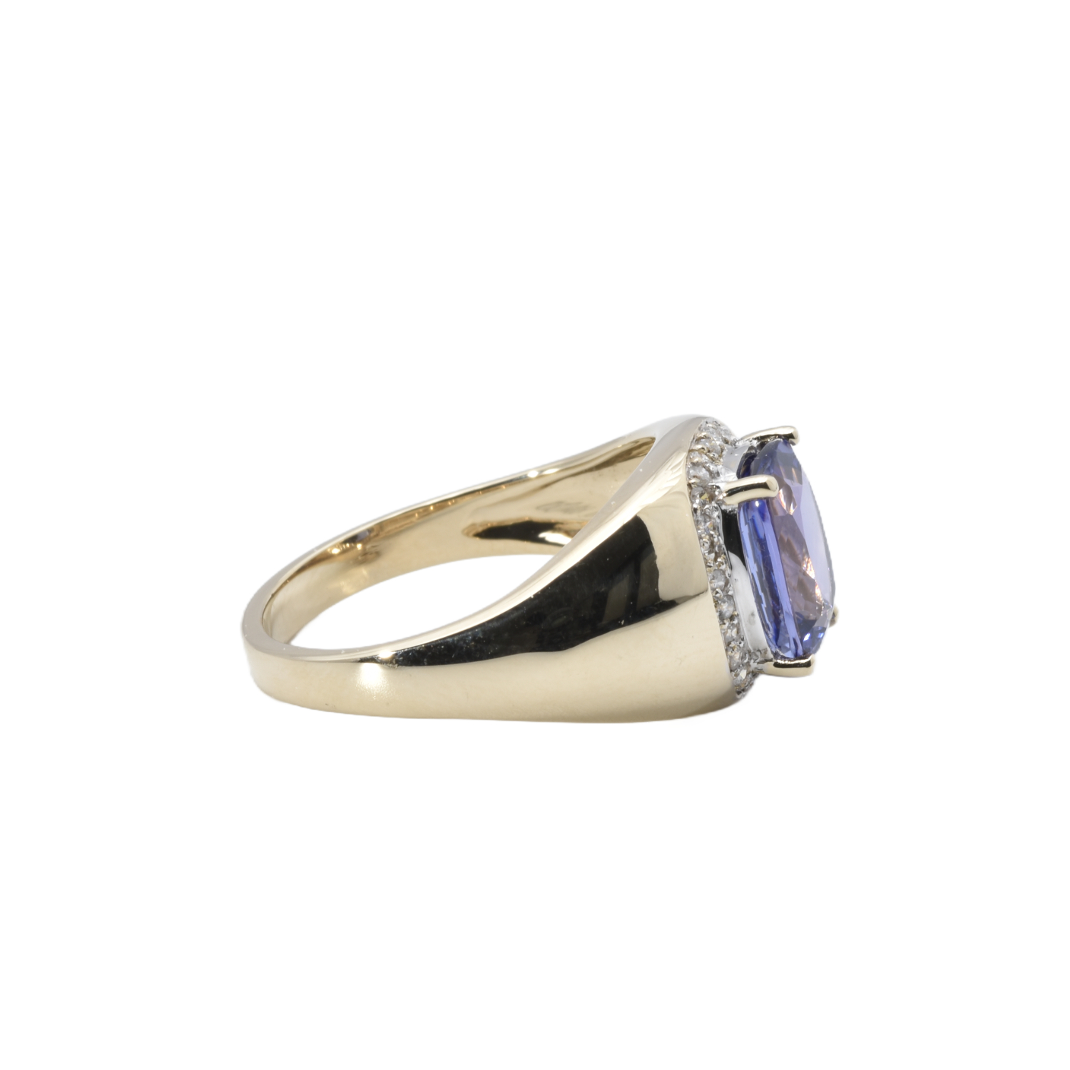 Ring mit Brillanten und Tansanit
