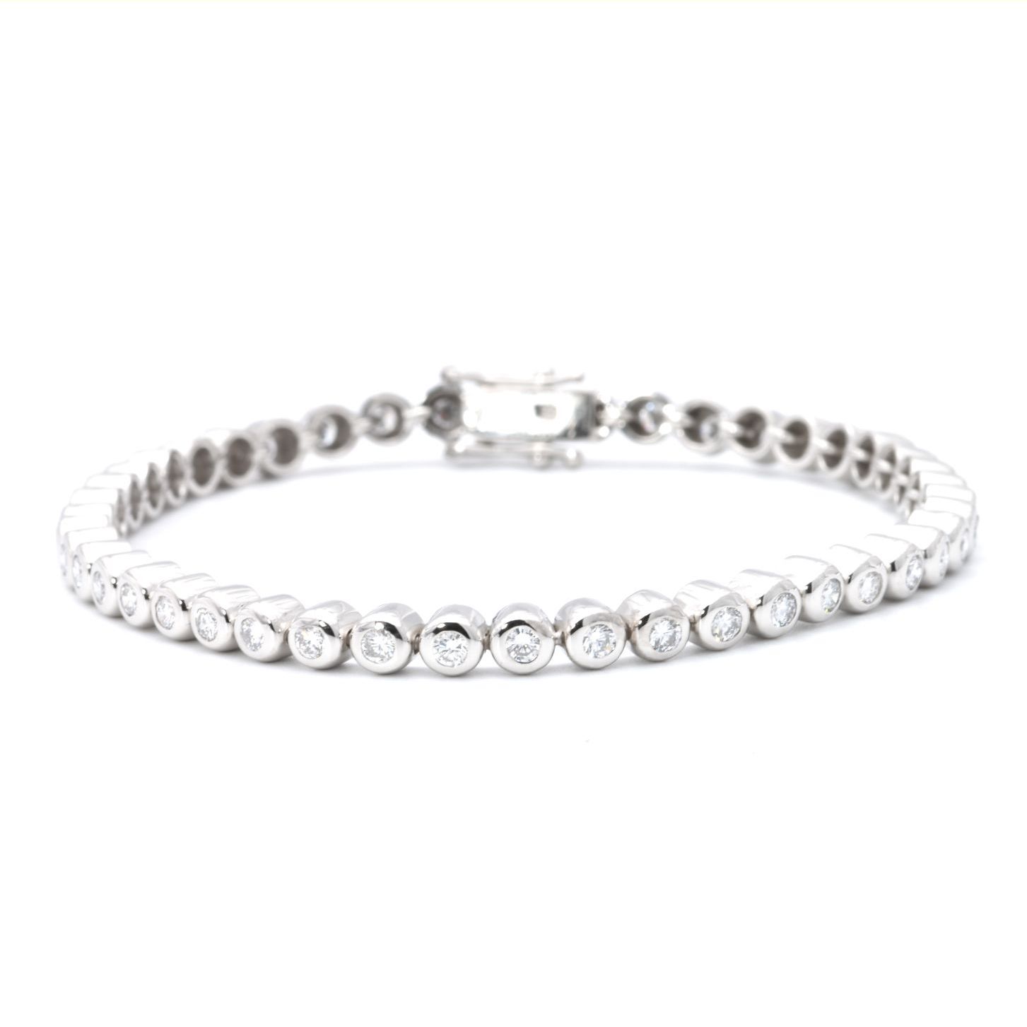 Armband | 750/000 Weißgold | Tennisarmband | Brillanten