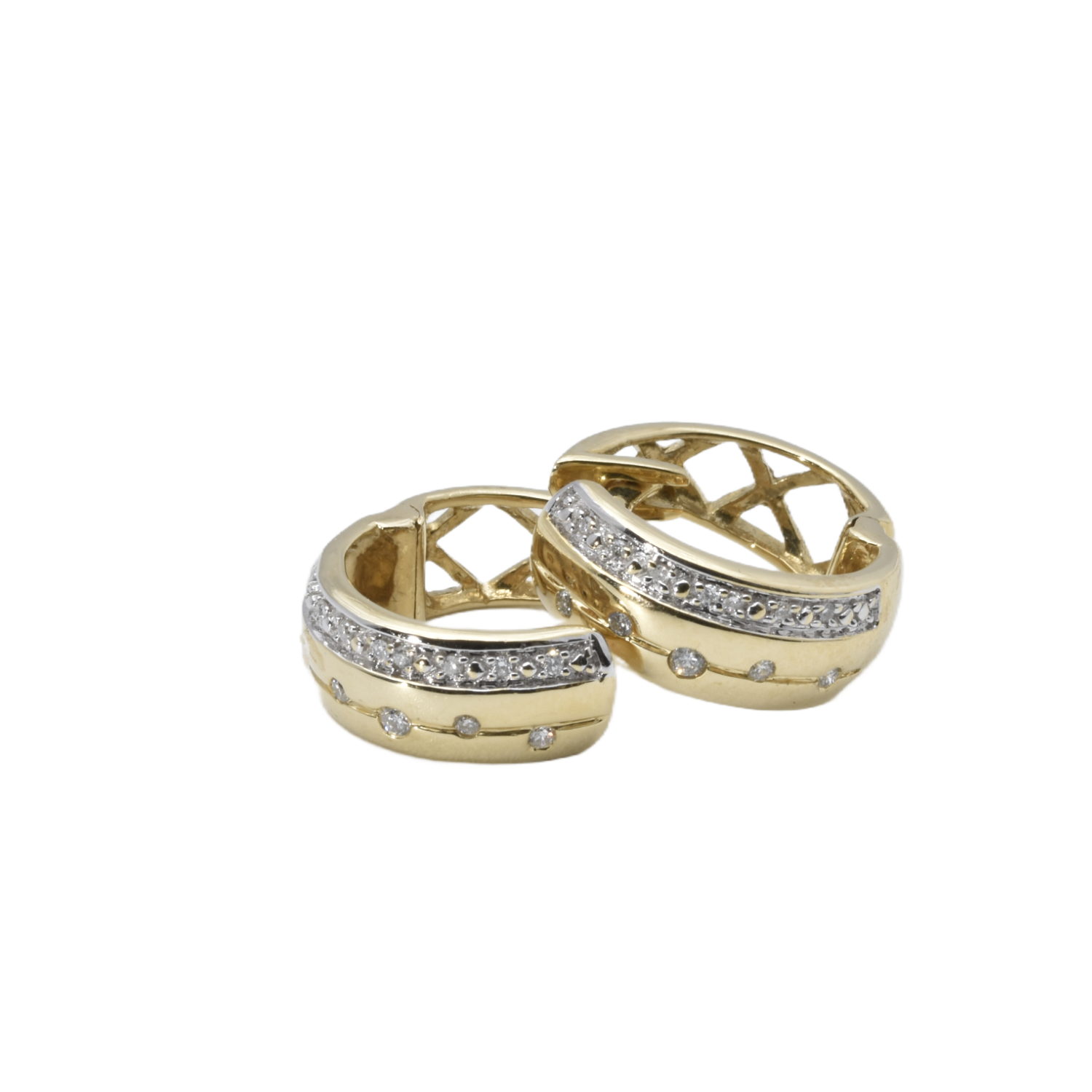 Creolen mit Diamanten