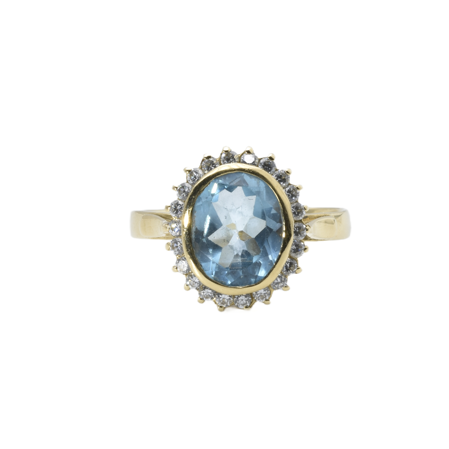 Ring mit Aquamarin und Brillanten