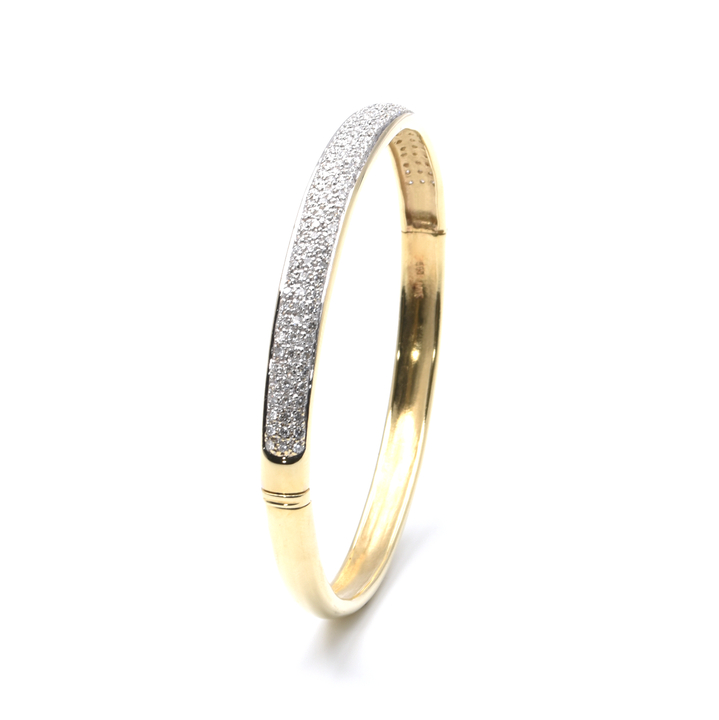 Armreif | 585/000 Gelbgold | Brillanten Pavé