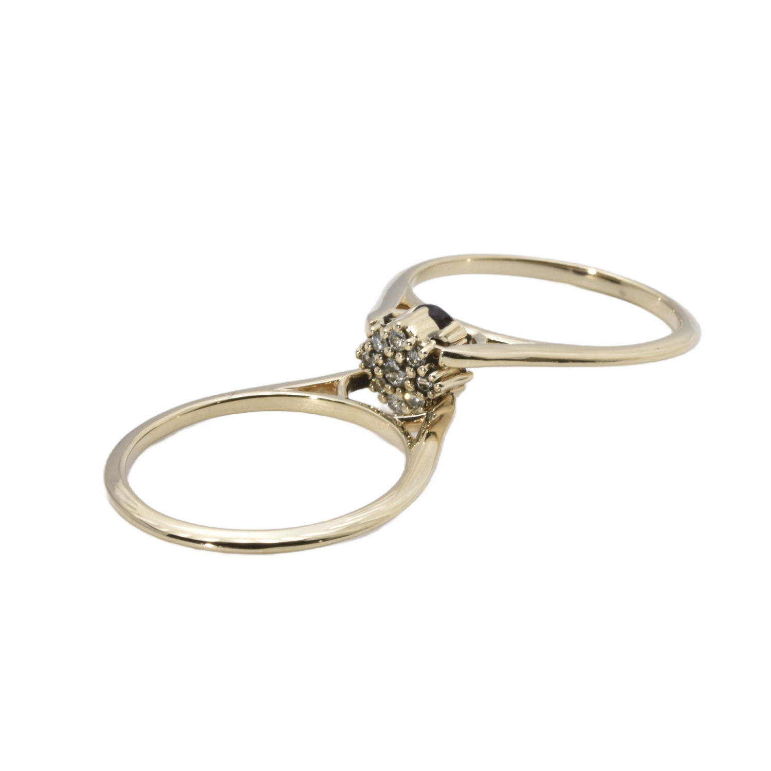 Wechselring mit Rodolith und Brillanten