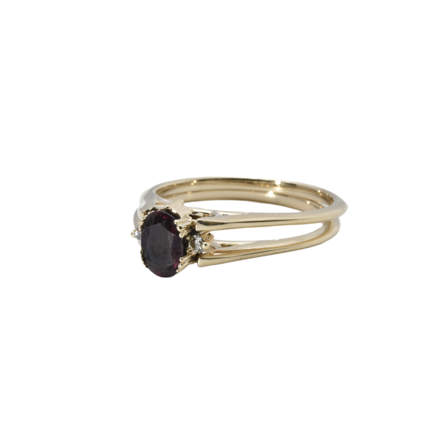 Wechselring mit Rodolith und Brillanten