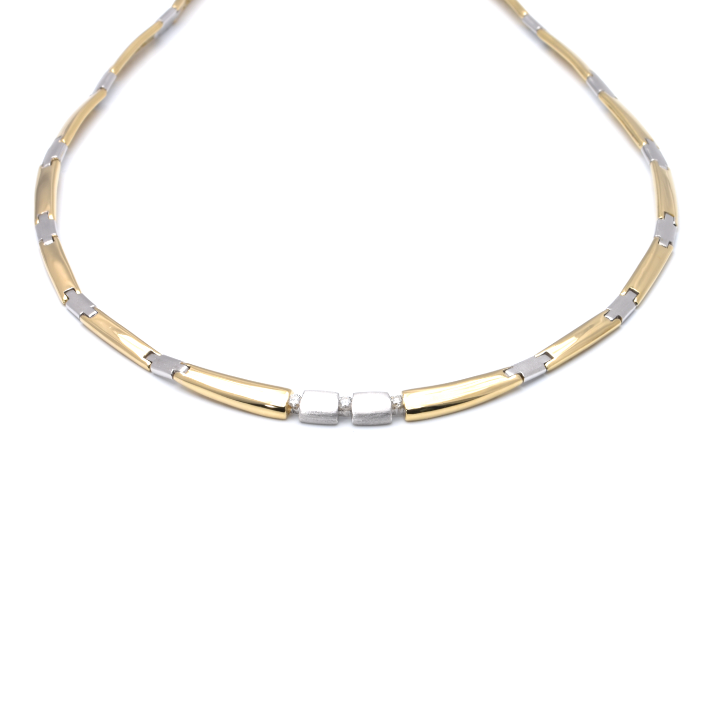 Collier | 750/000 Gold | Bicolor | Brillanten