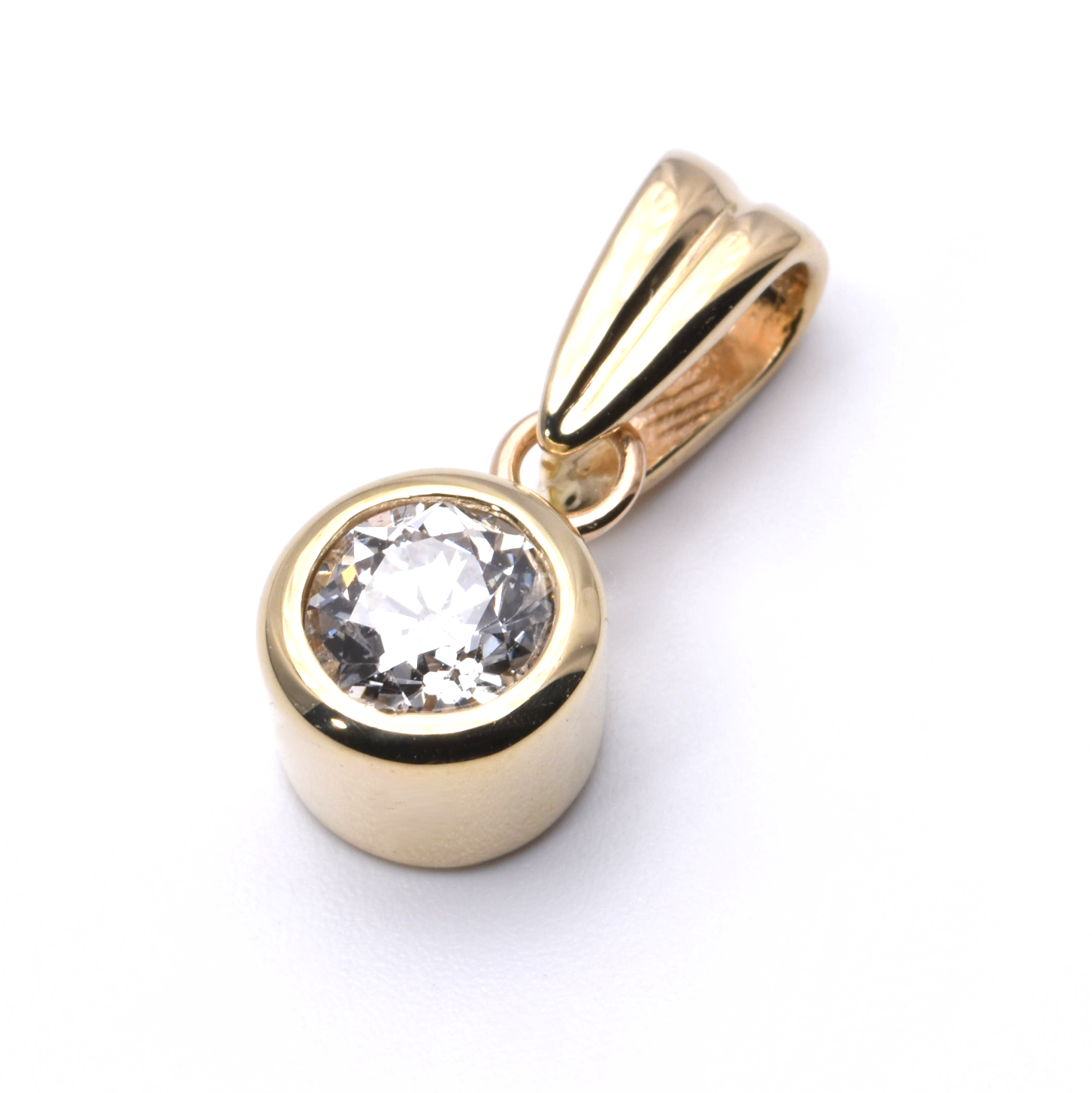 Anhänger | 585/000 Gelbgold | Brillant | Solitär
