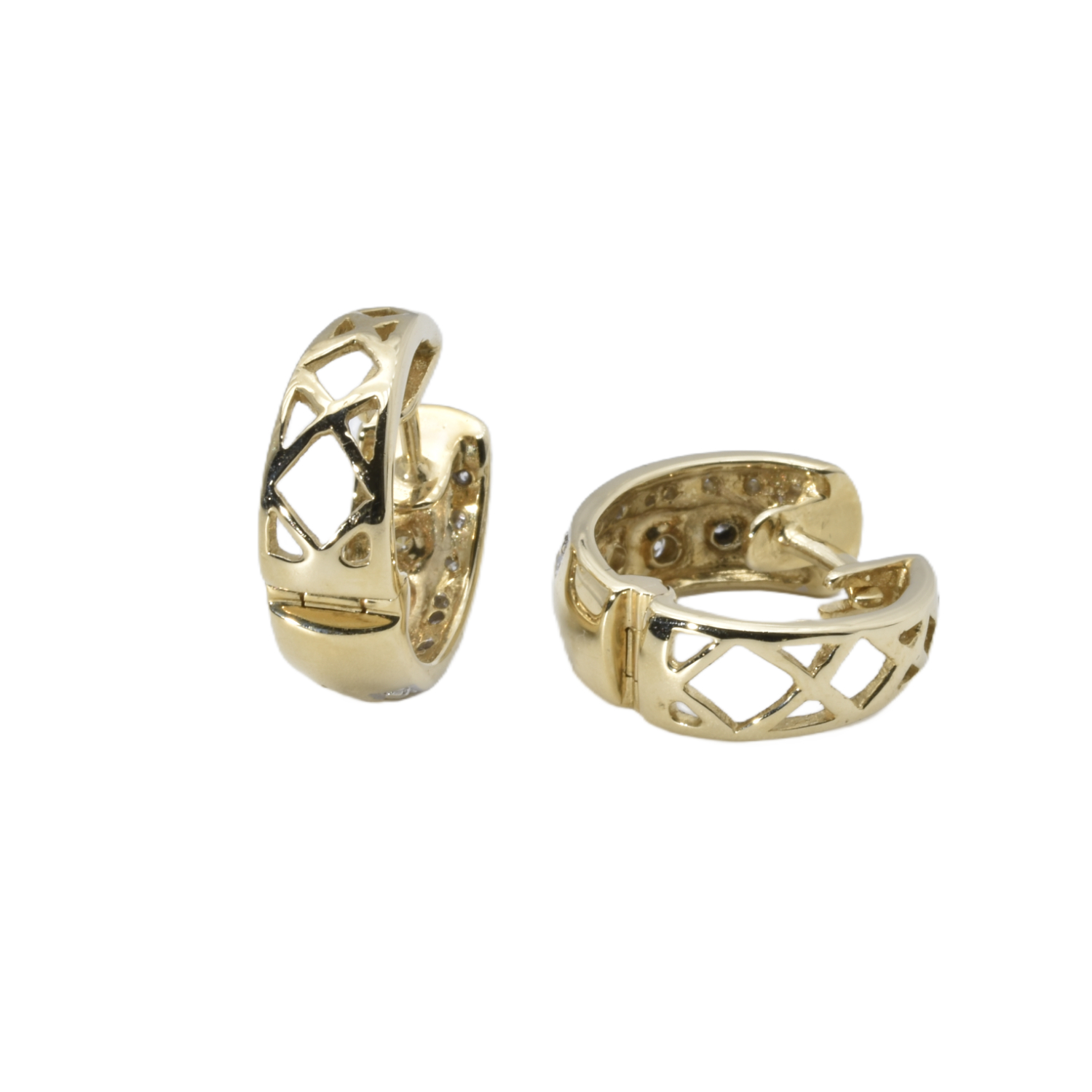 Creolen mit Diamanten