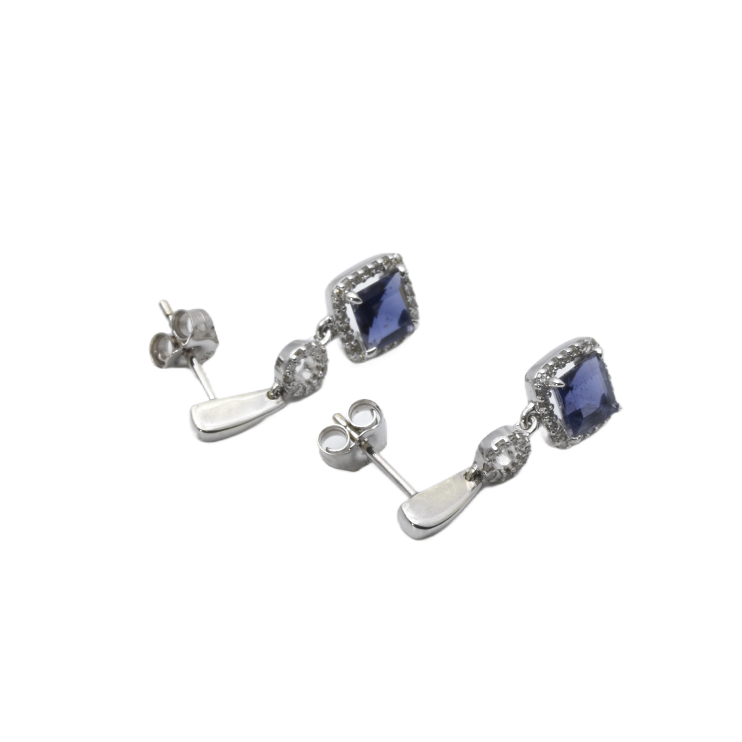 Ohrstecker mit Diamanten und Tansanit