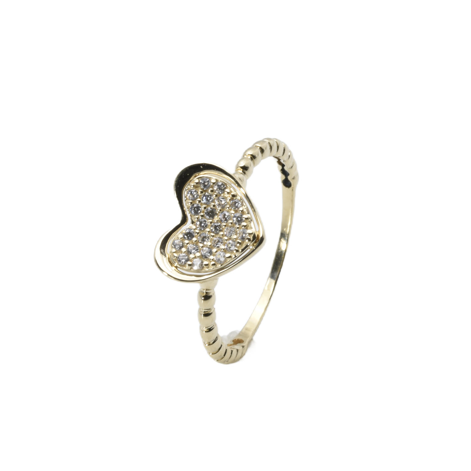 Ring mit Zirkonia | 585/000 Gelbgold