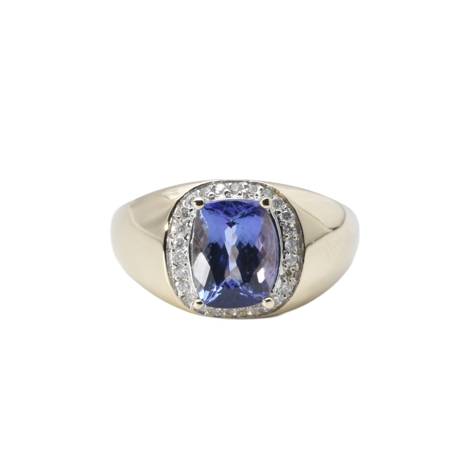 Ring mit Brillanten und Tansanit