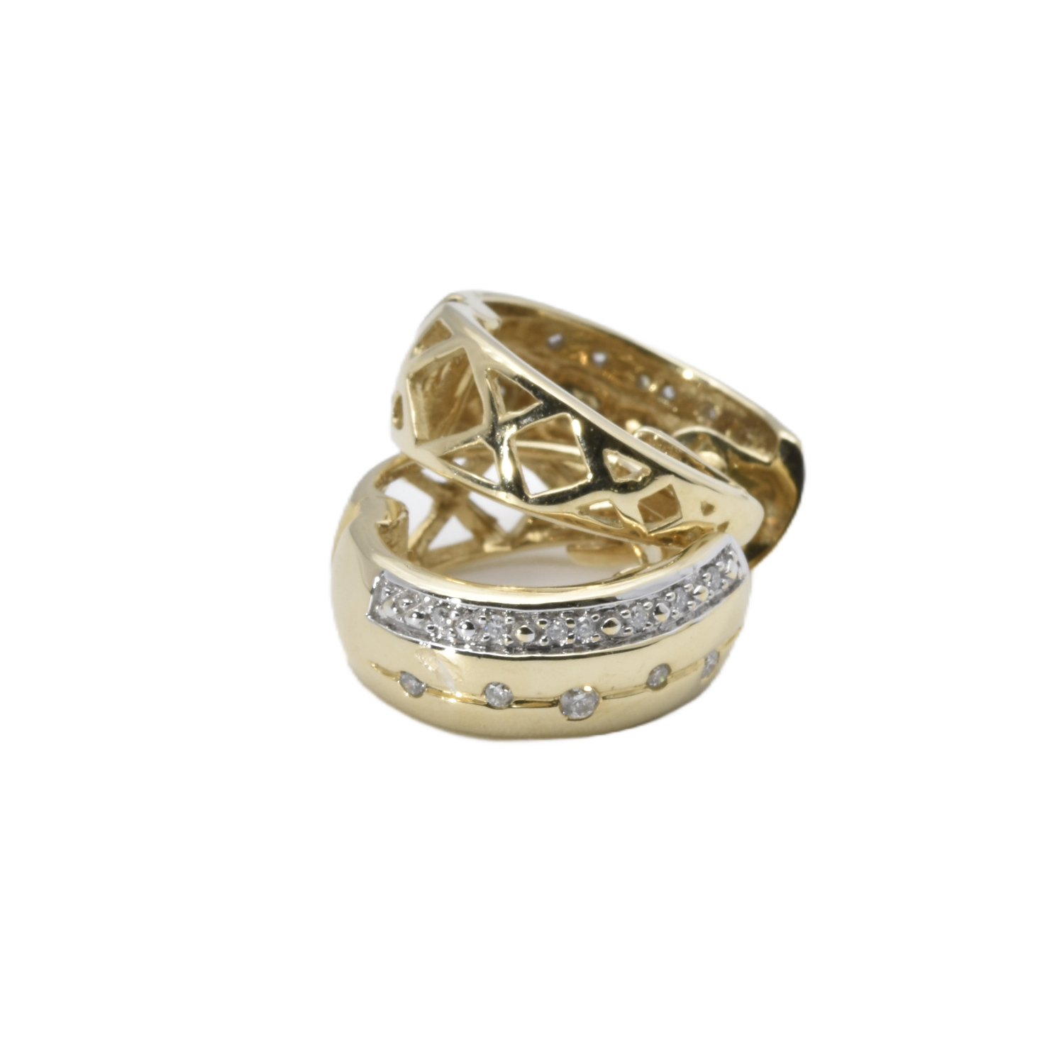 Creolen mit Diamanten