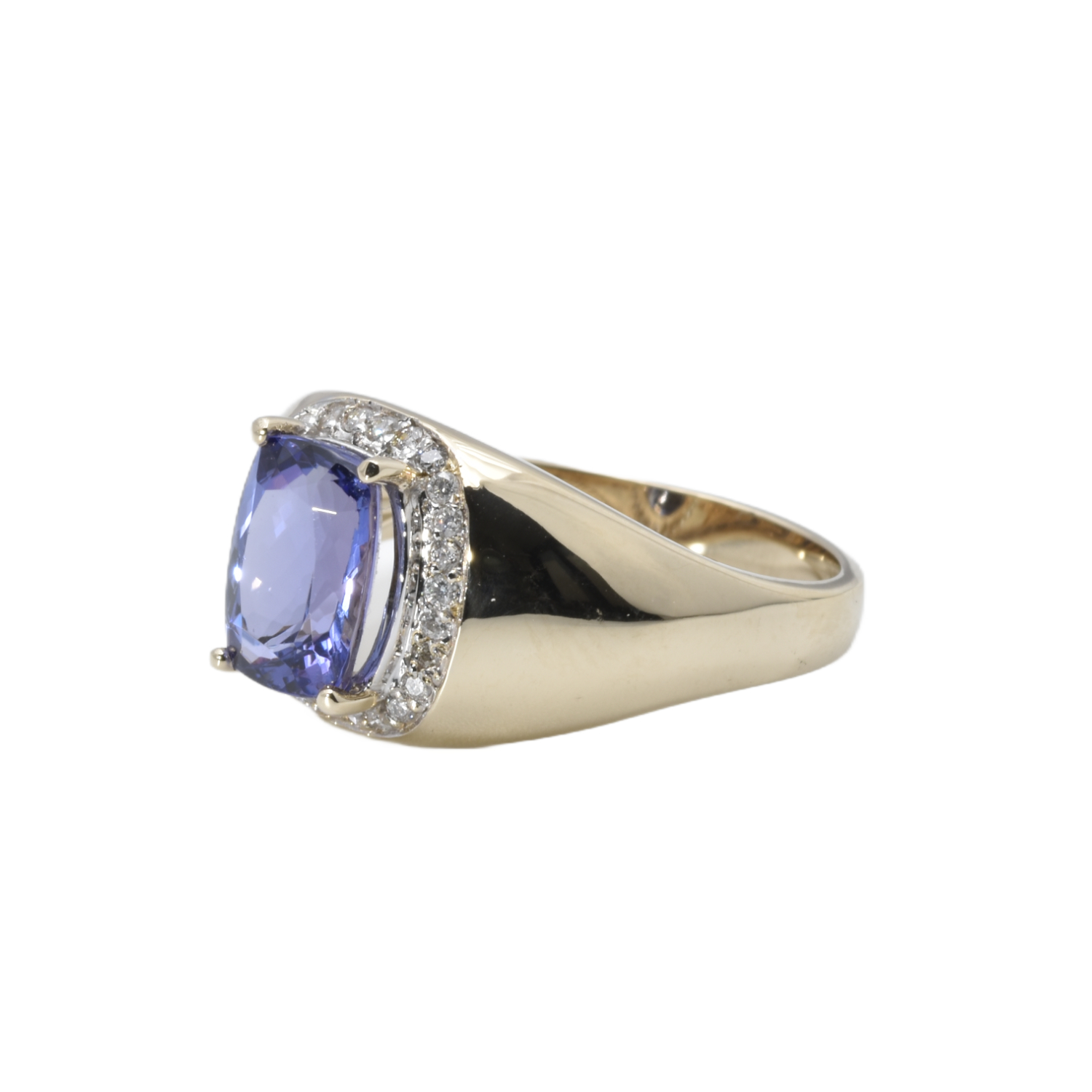 Ring mit Brillanten und Tansanit