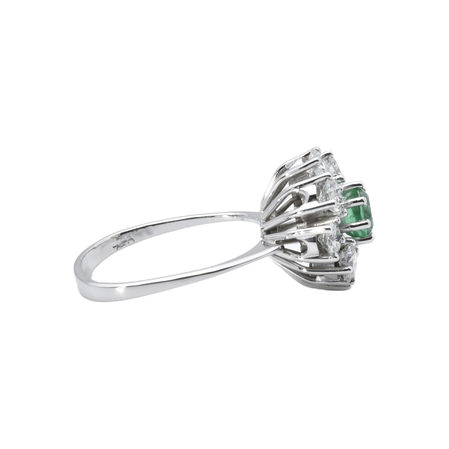 Ring mit Brillanten und Tsavorit
