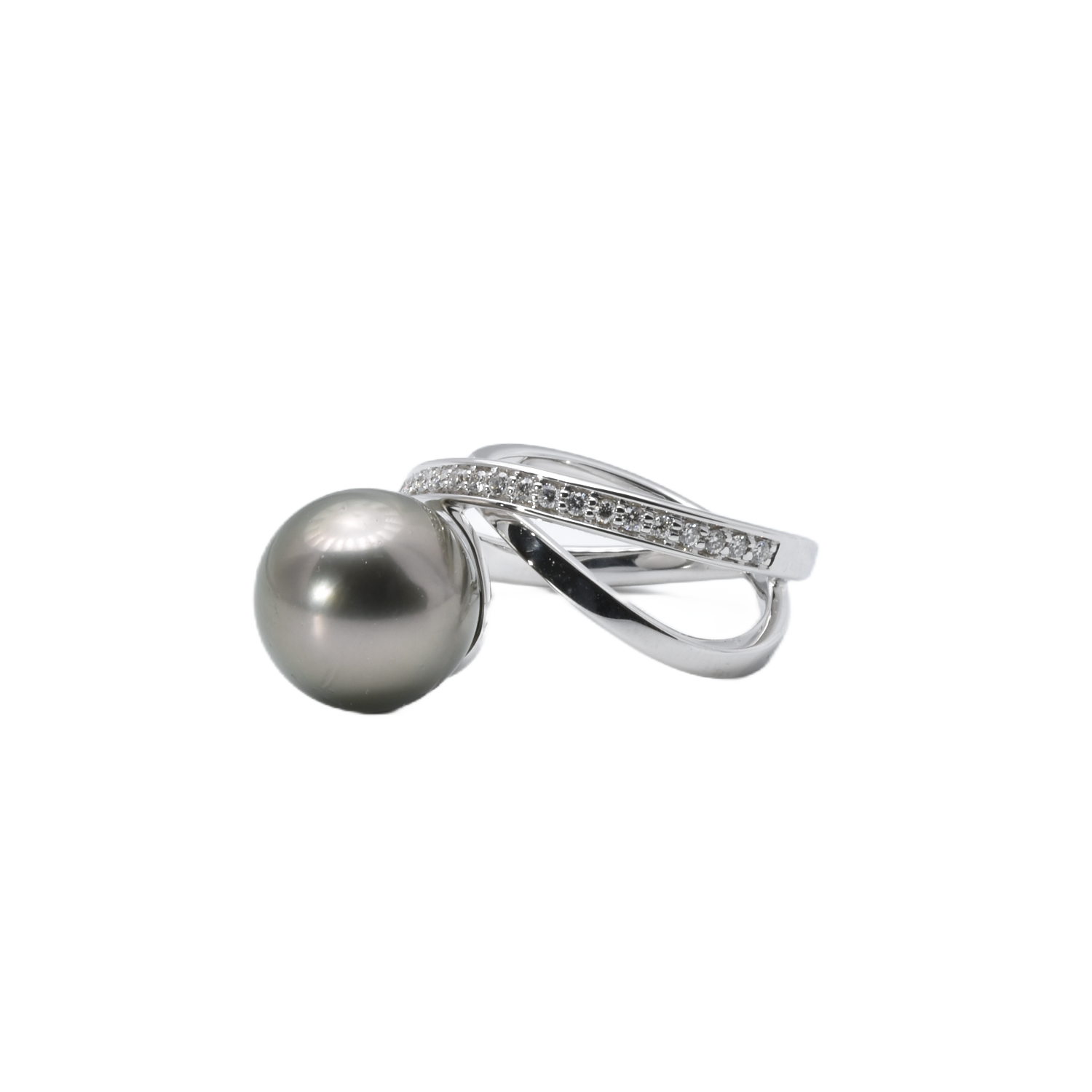 Doppelring mit Perle