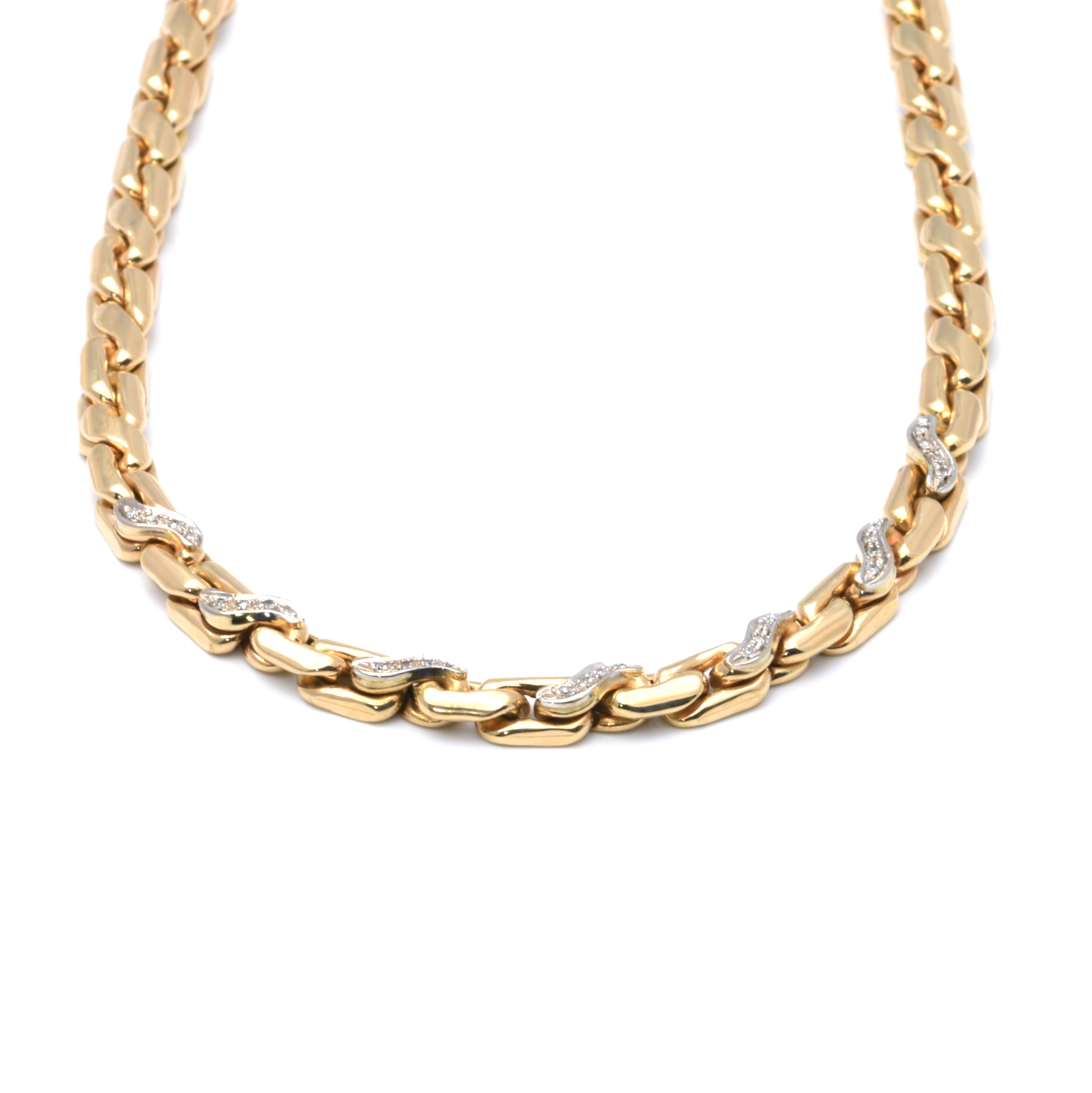 Collier | 585/000 Gold | Bicolor | Diamanten