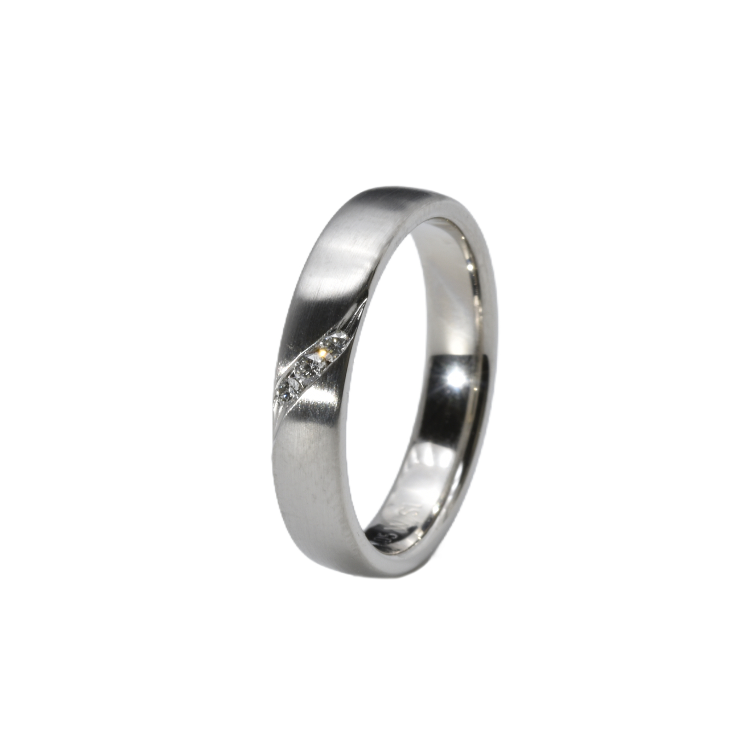 Platin Ring mit Brillanten