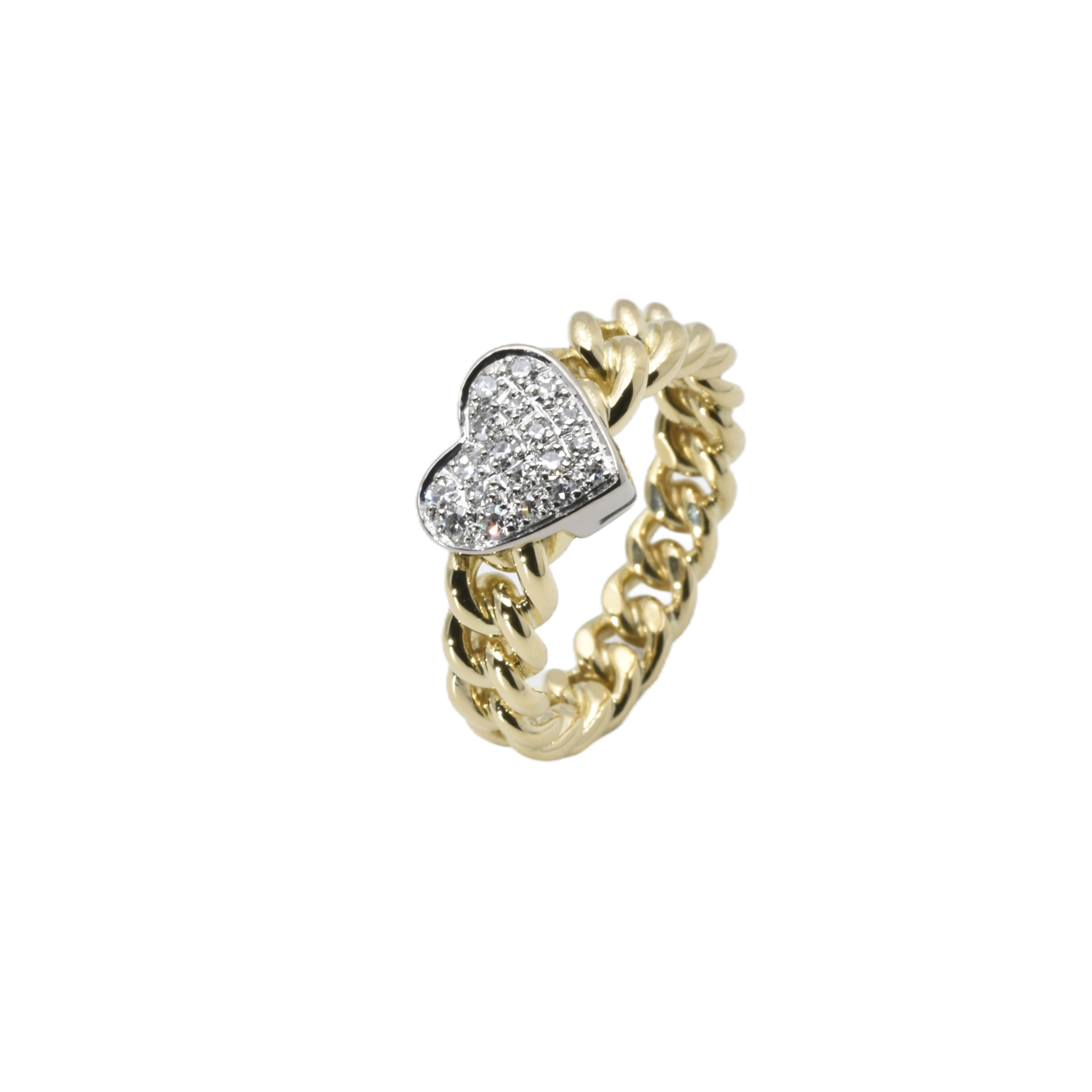 Kettenring mit Diamanten