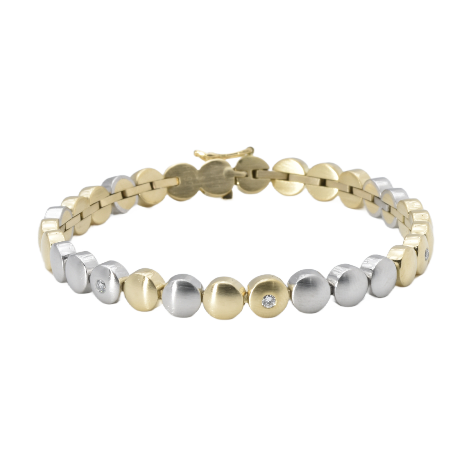 Armband Gelbgold & Platin mit Brillanten