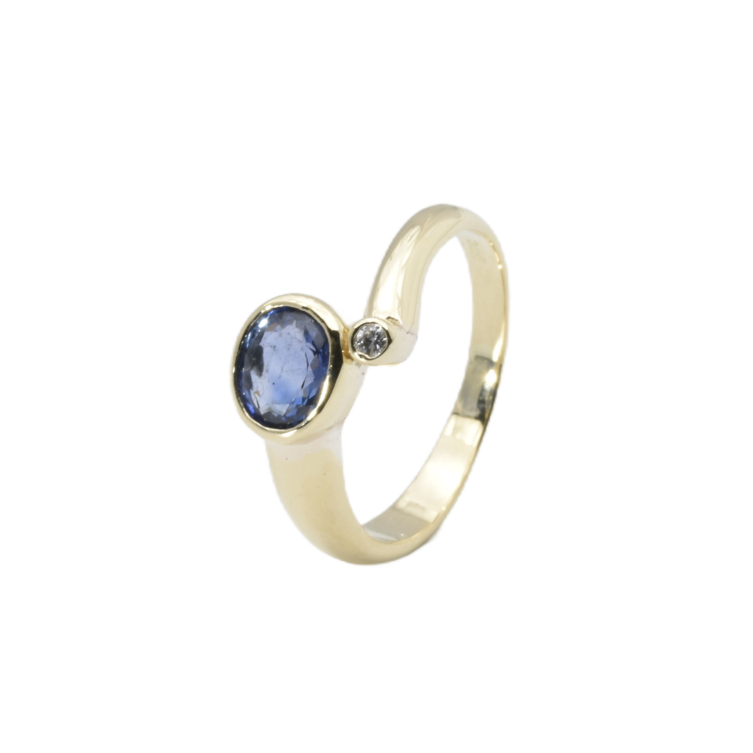 Ring mit Zirkonia und Tansanit