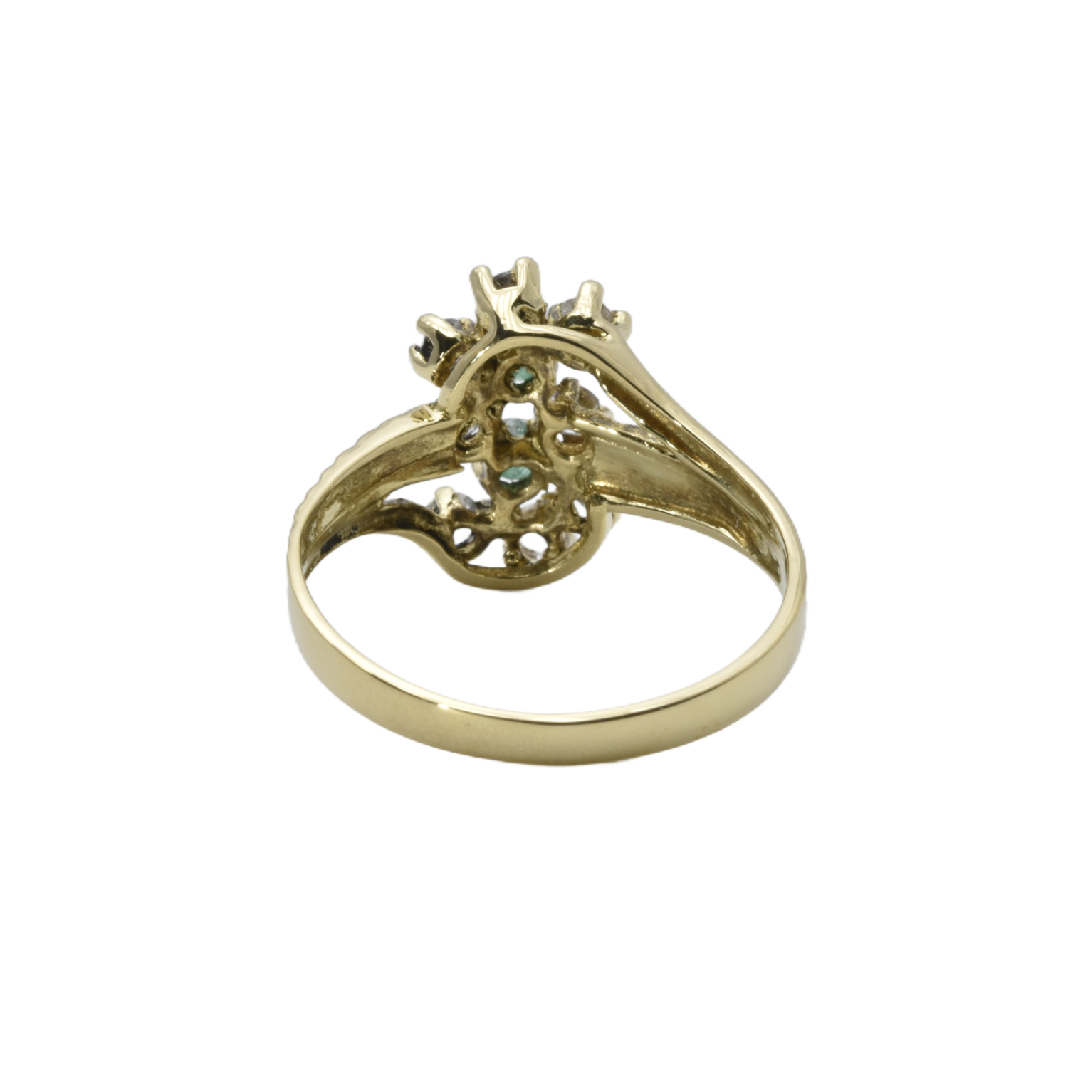Ring mit Smaragden und Zirkonia
