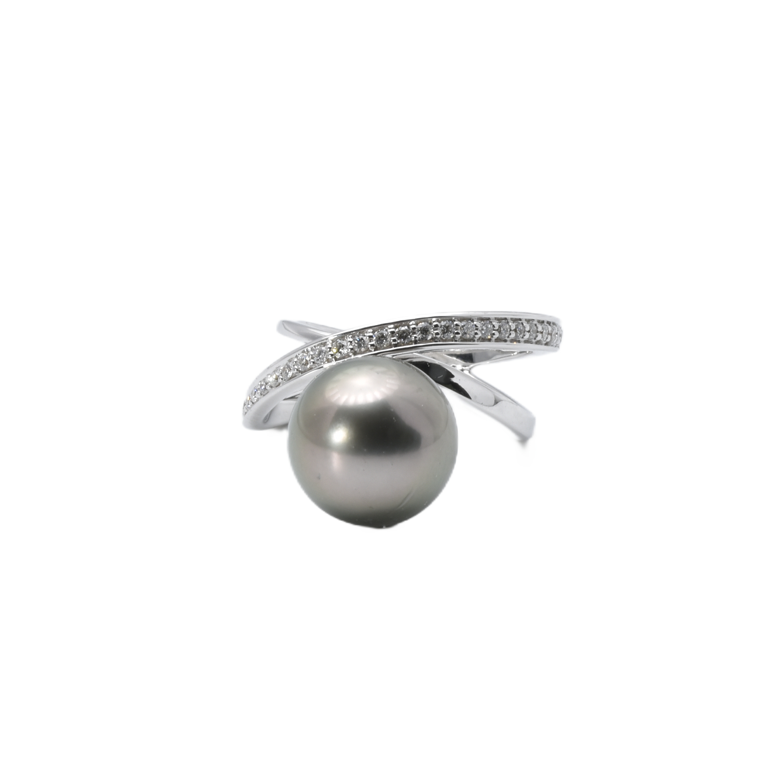 Doppelring mit Perle