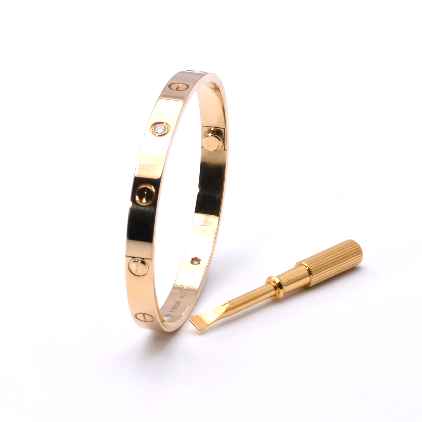 Cartier Armreif Love mit 4 Brillanten