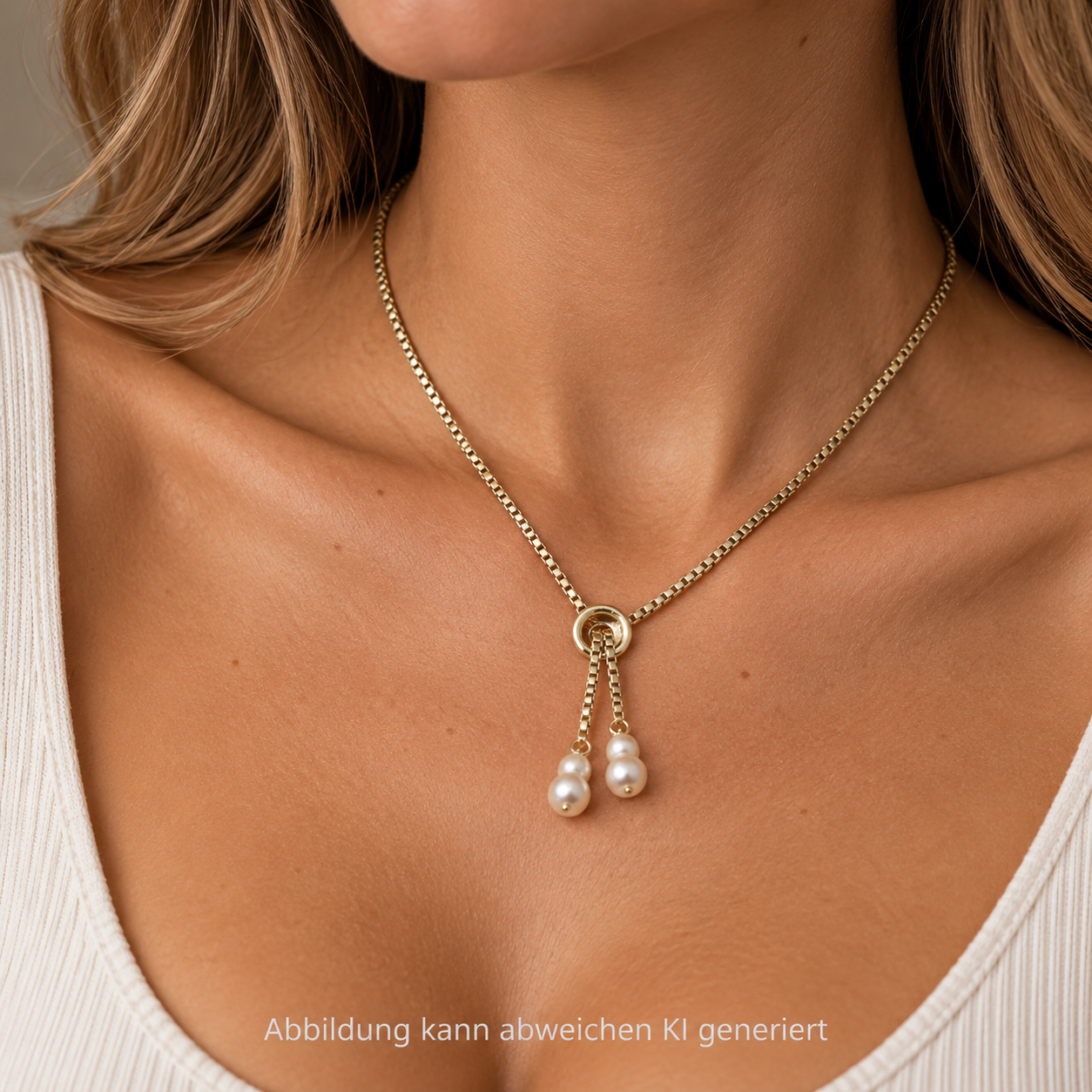 Collier mit Perlen