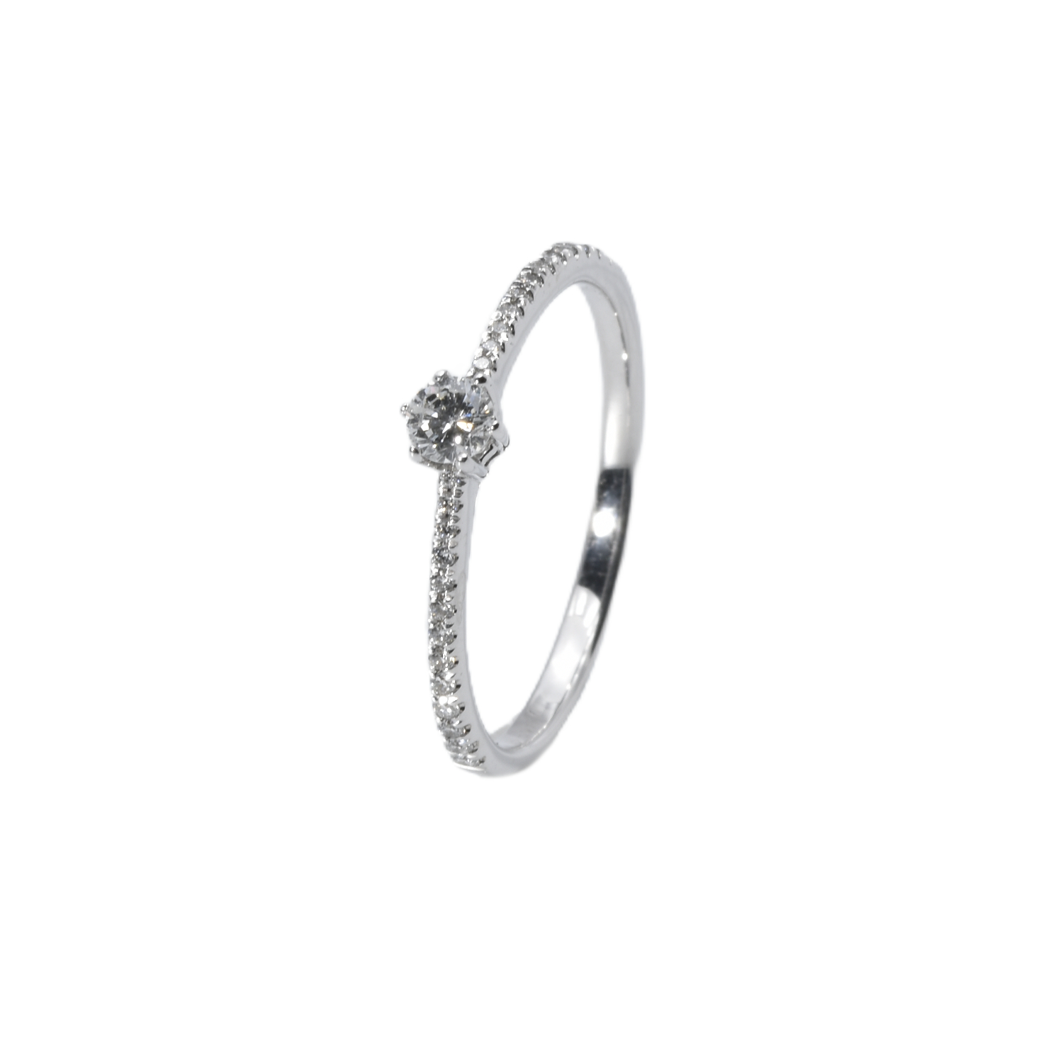 Ring Solitär mit Brillanten