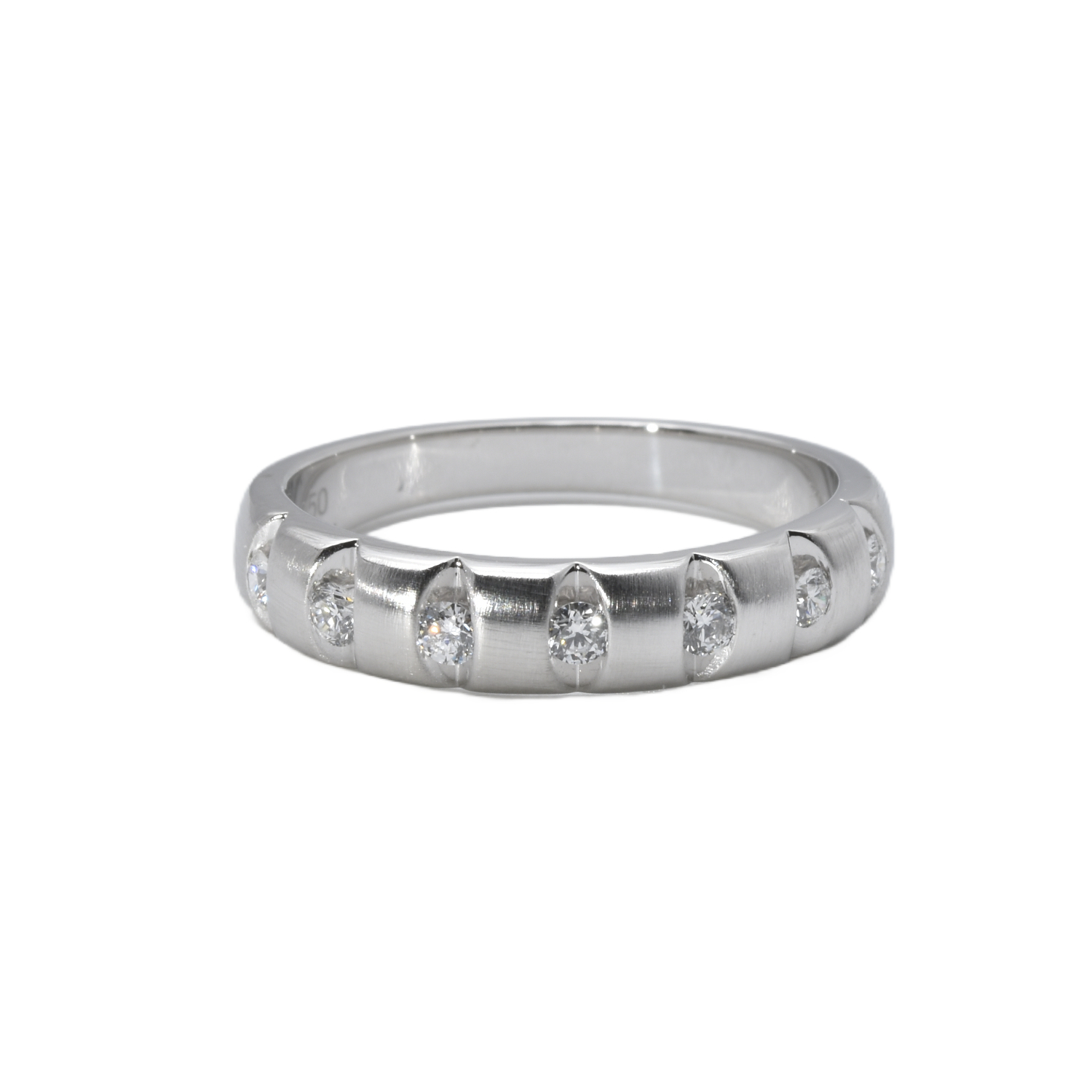 Platin Ring mit Brillanten