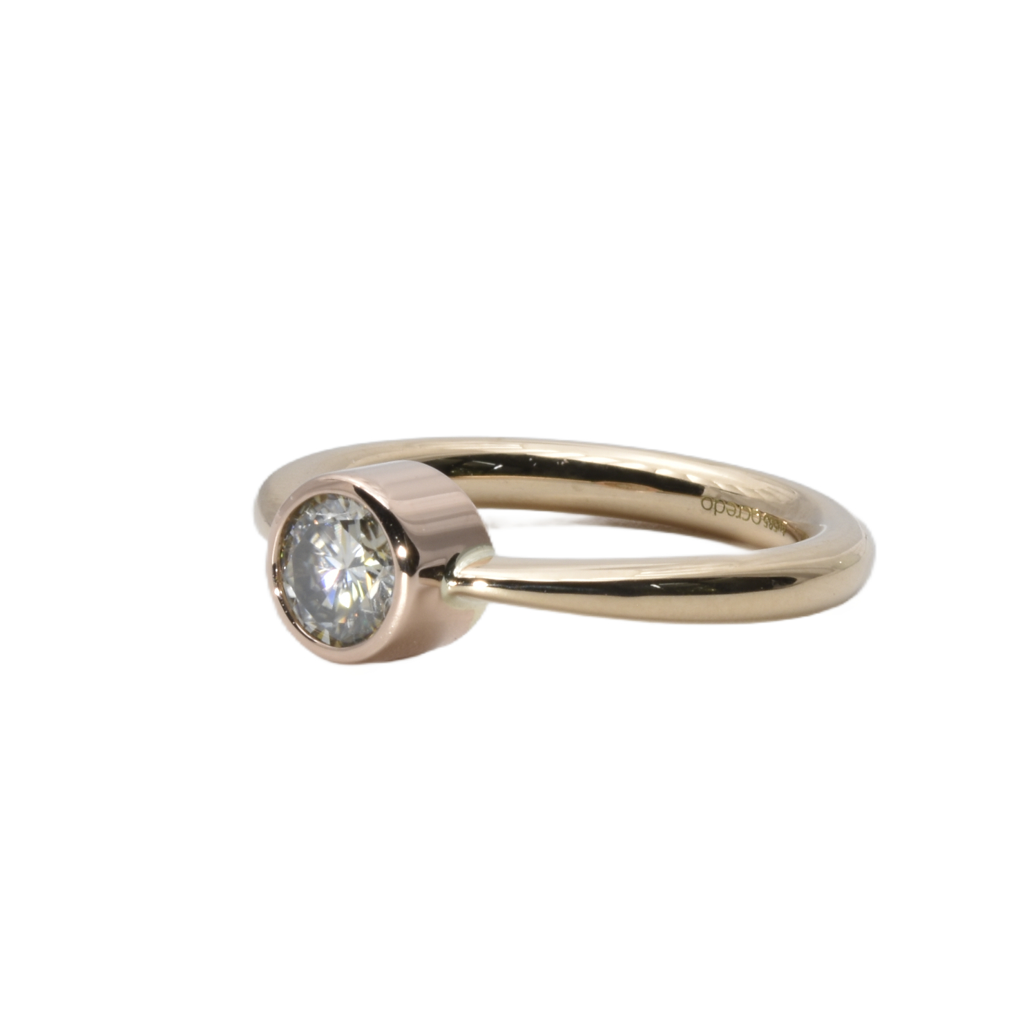 Solitär-Ring mit Moissanite