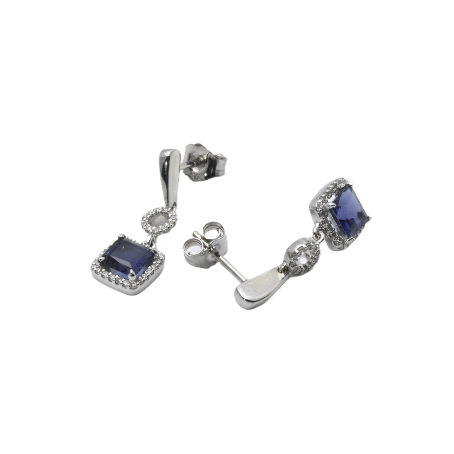 Ohrstecker mit Diamanten und Tansanit