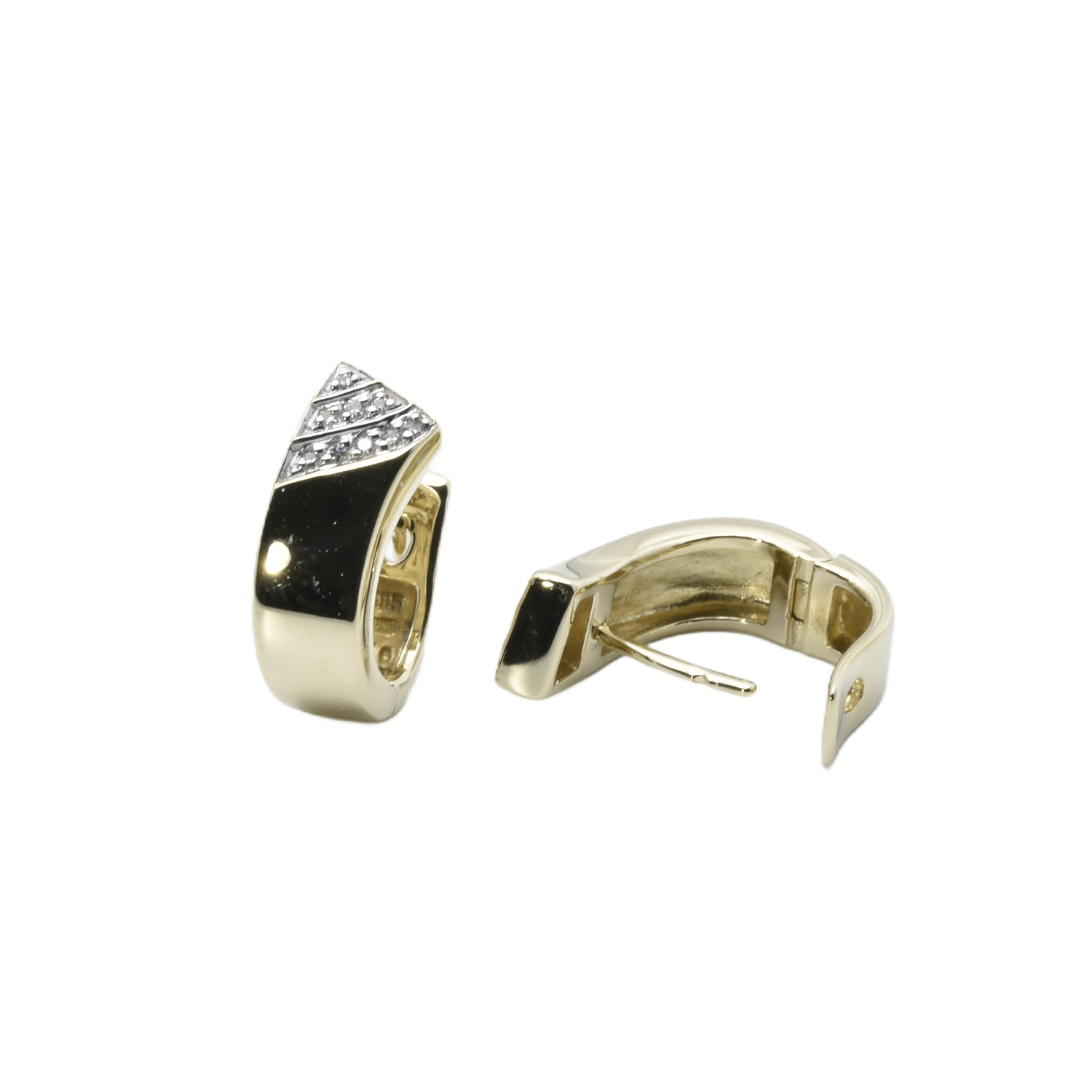 Creolen mit Diamanen
