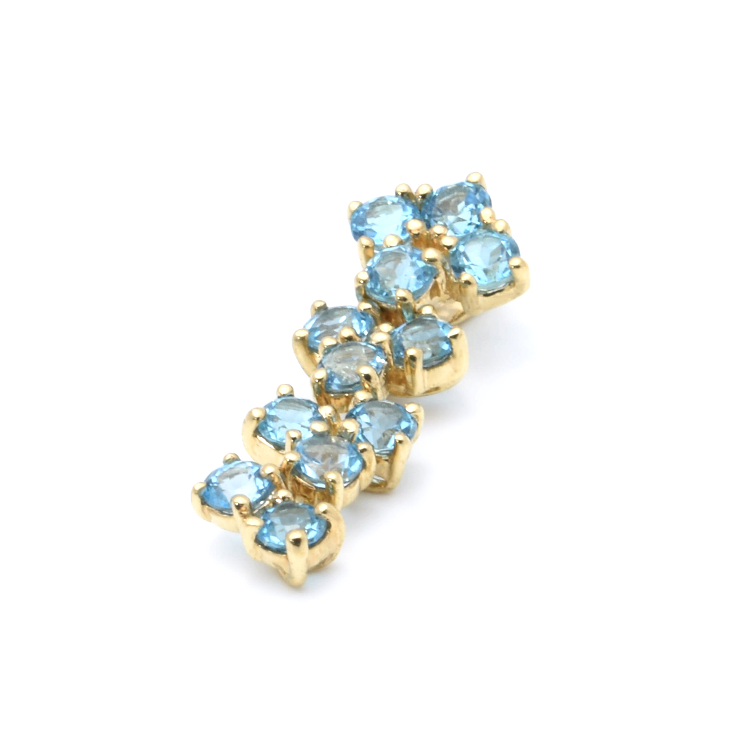 Anhänger | 375/000 Gelbgold | Spinell