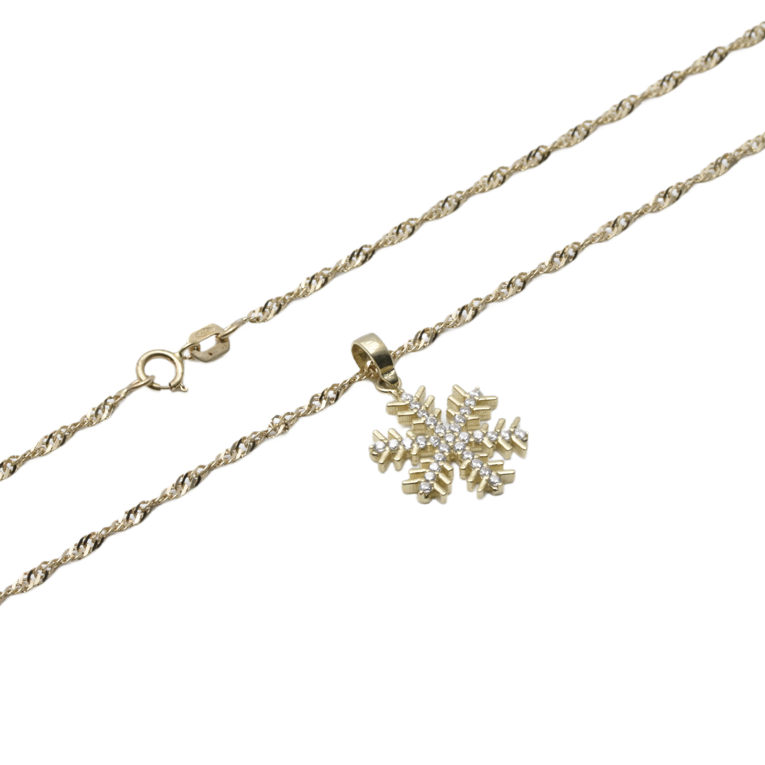 Kette mit Anhänger Schneeflocke