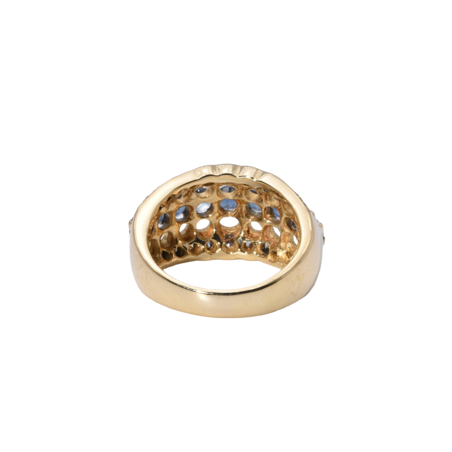 Ring Brillanten und Saphir