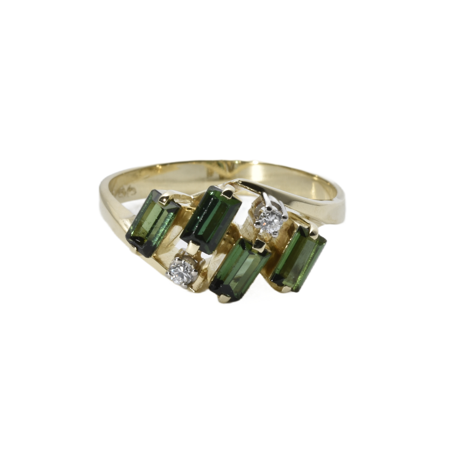 Ring mit Tsavorite und Brillanten